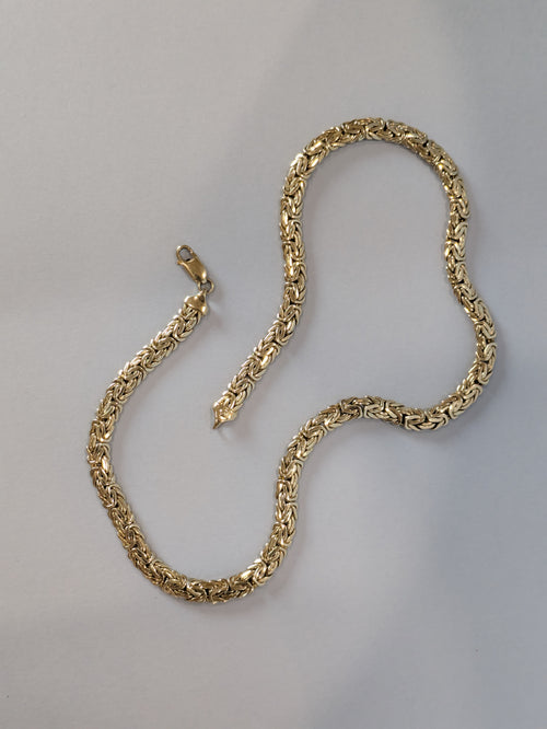 9ct Gold Byzantine Link Necklace