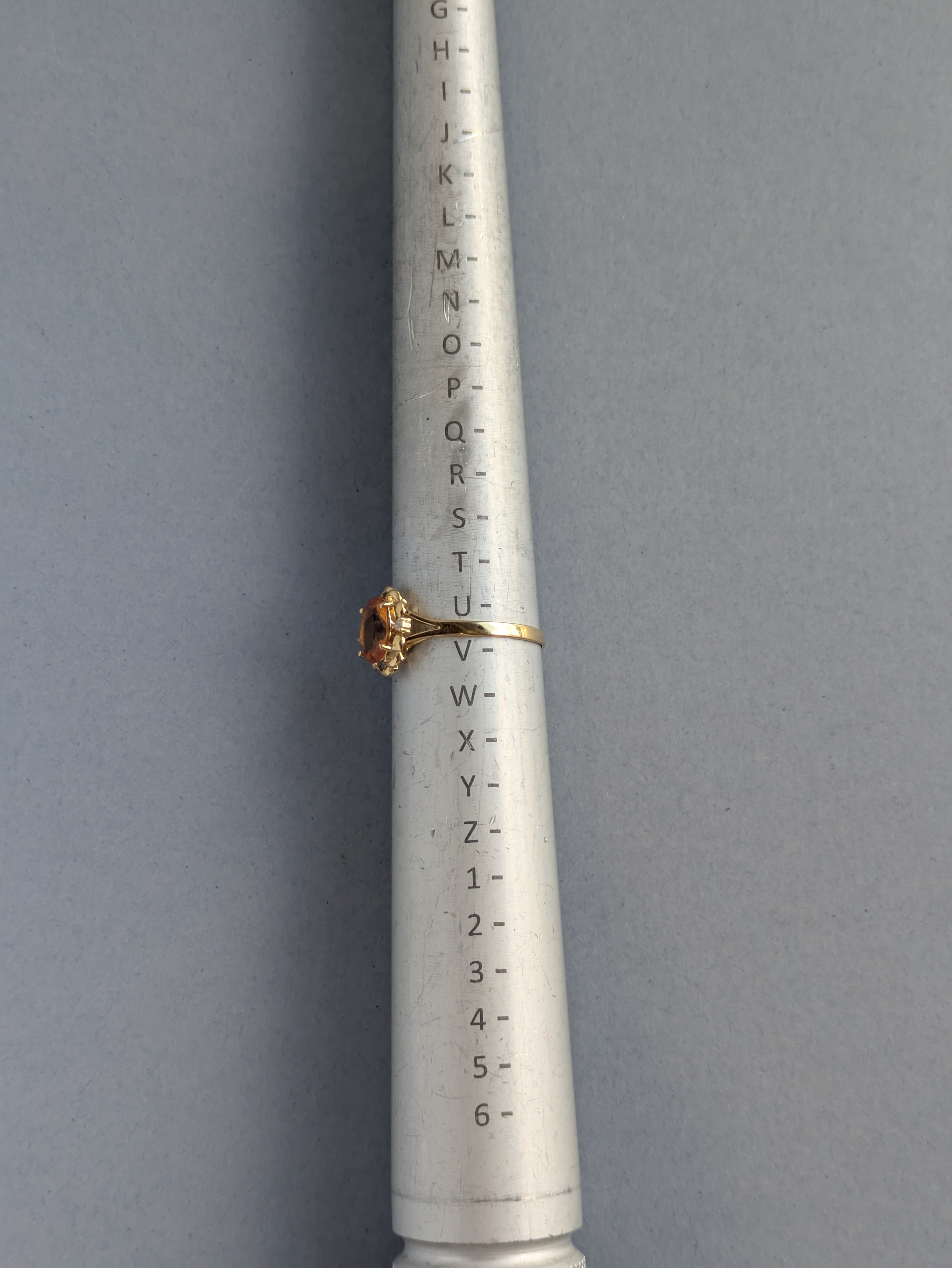 Yellow Stone Ornate Ring