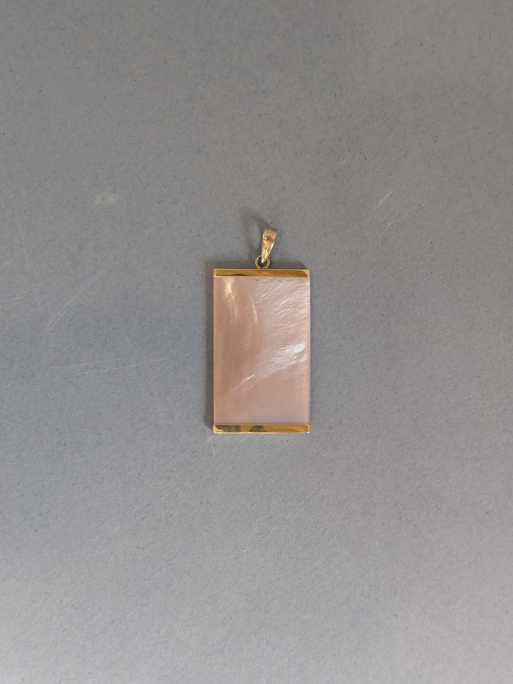 Pink Mother of Pearl Slice Pendant