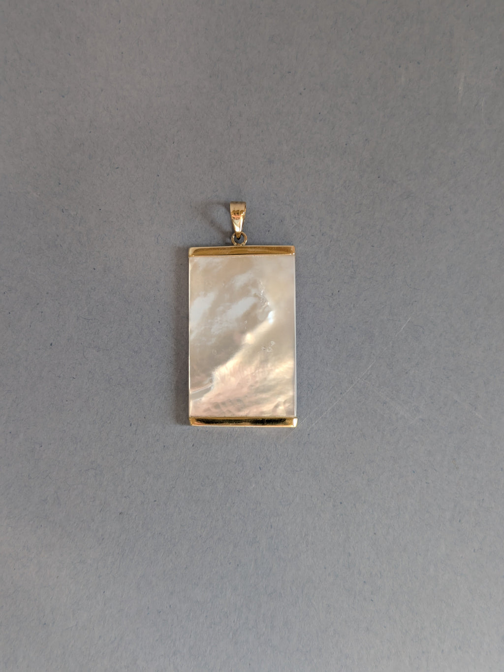 White Mother of Pearl Slice Pendant
