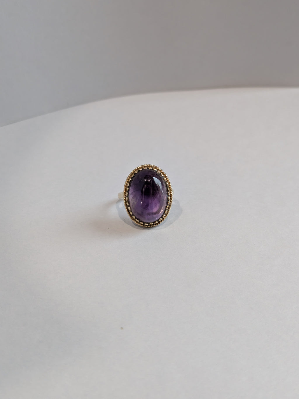 Amethyst Cabochon Ring