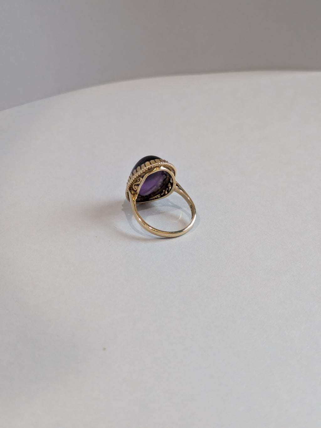 Amethyst Cabochon Ring