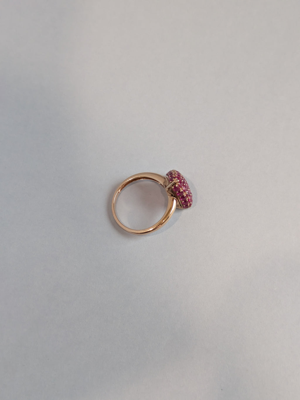 Geometric Ruby Ring