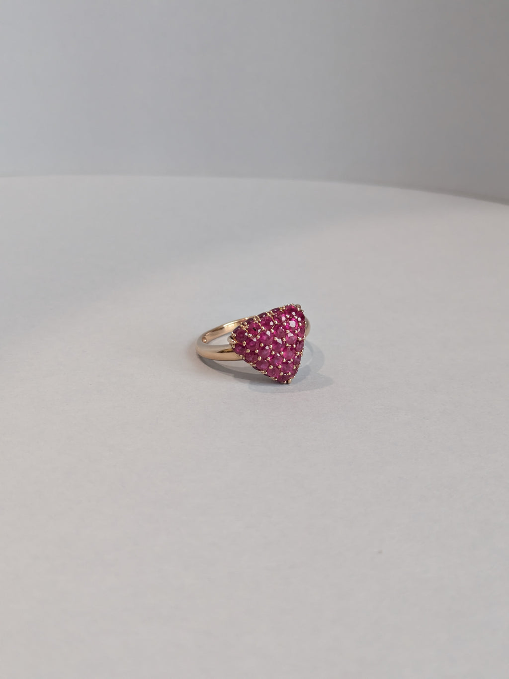Geometric Ruby Ring