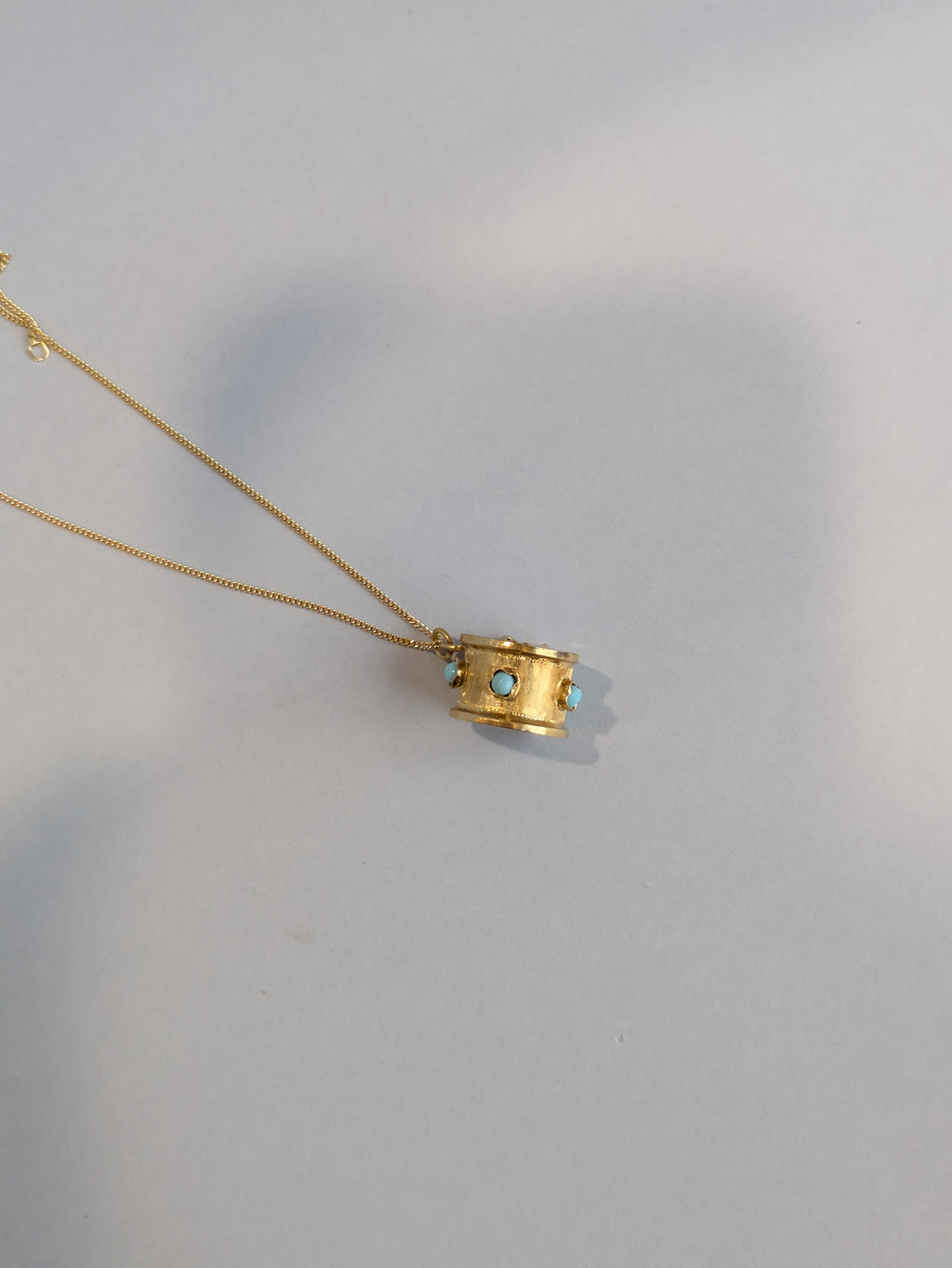 Turquoise Drummer Pendant