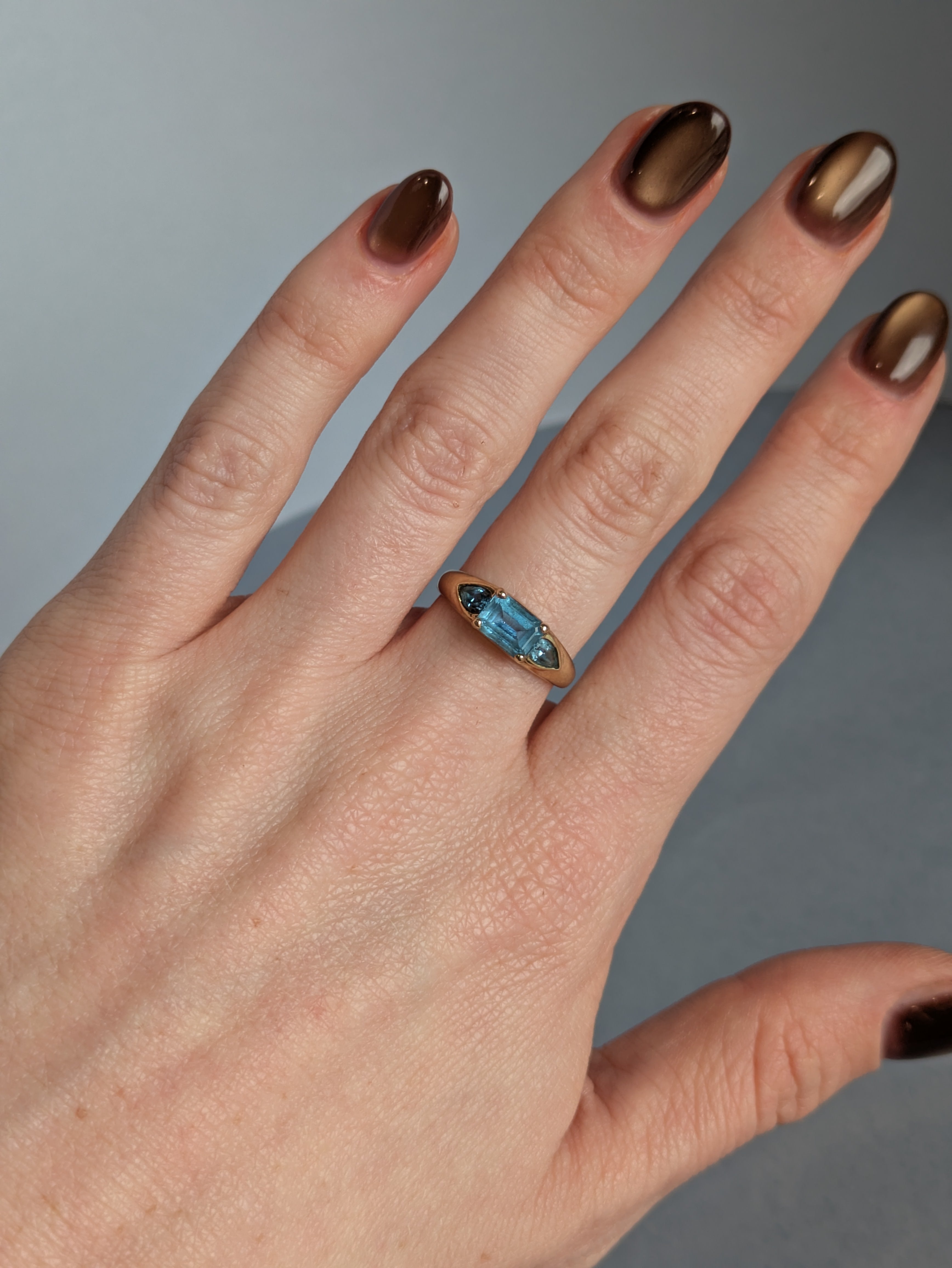 Topaz Trilogy ring
