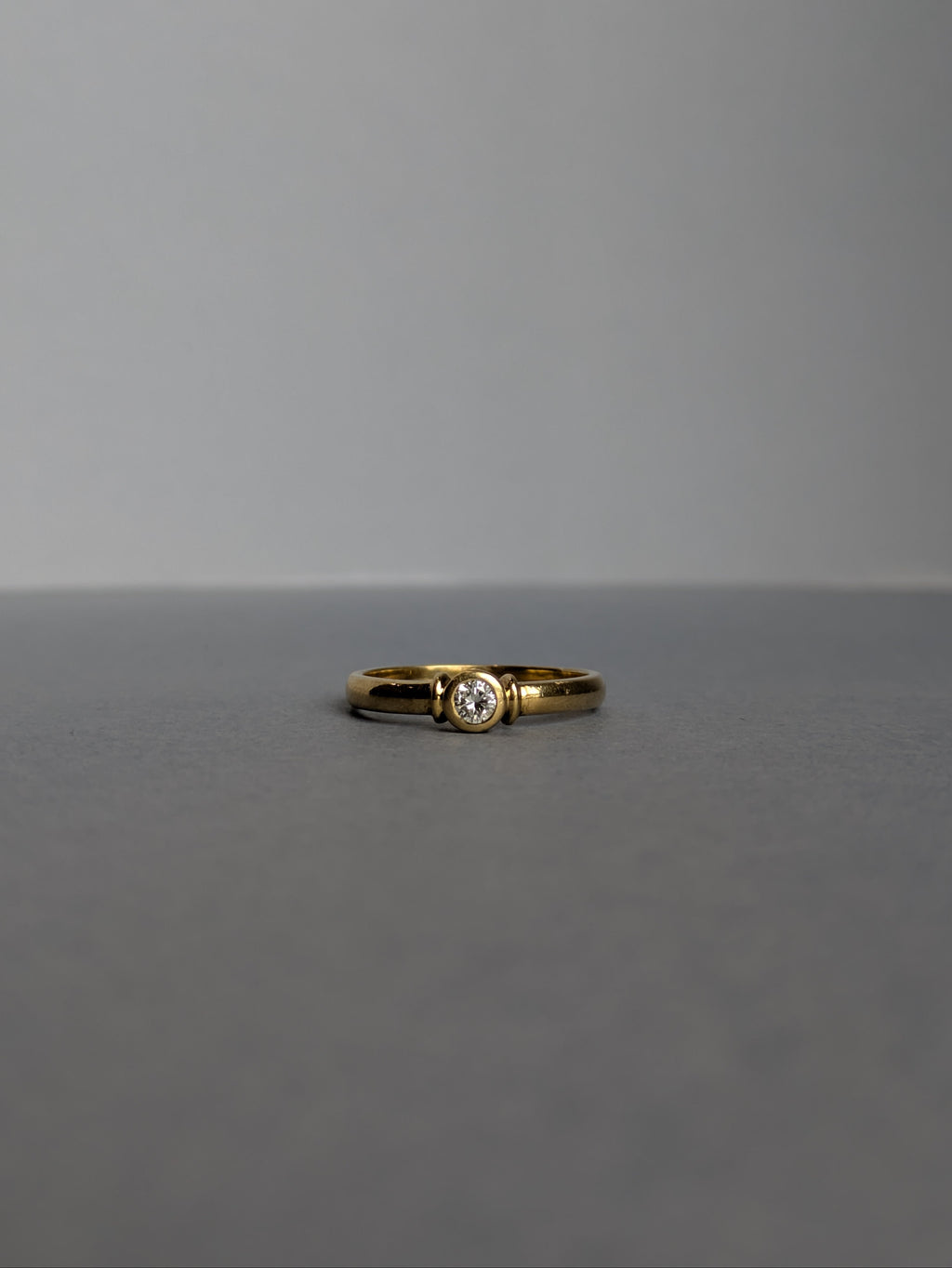 18ct Bezel Diamond Solitaire