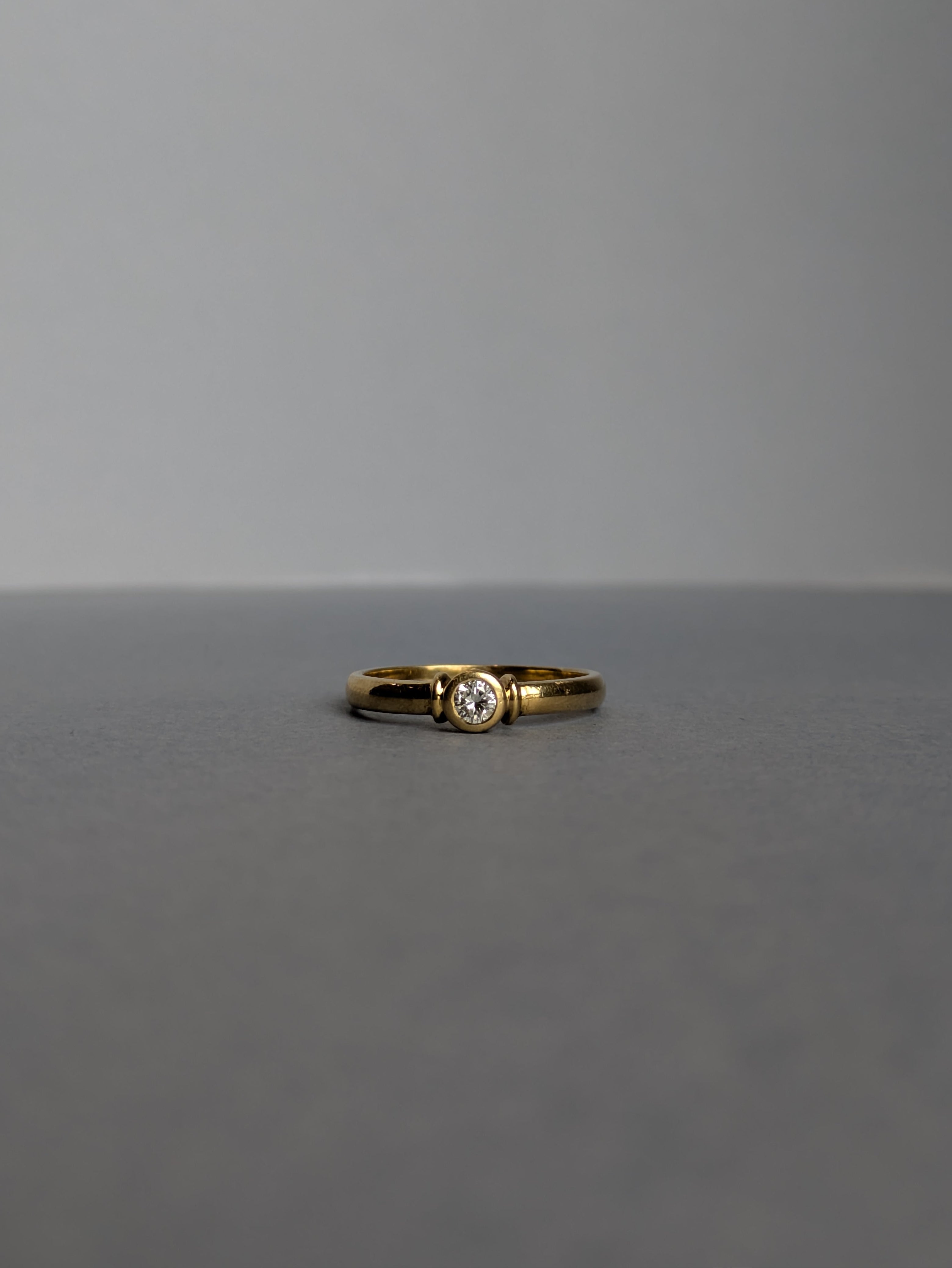 18ct Bezel Diamond Solitaire