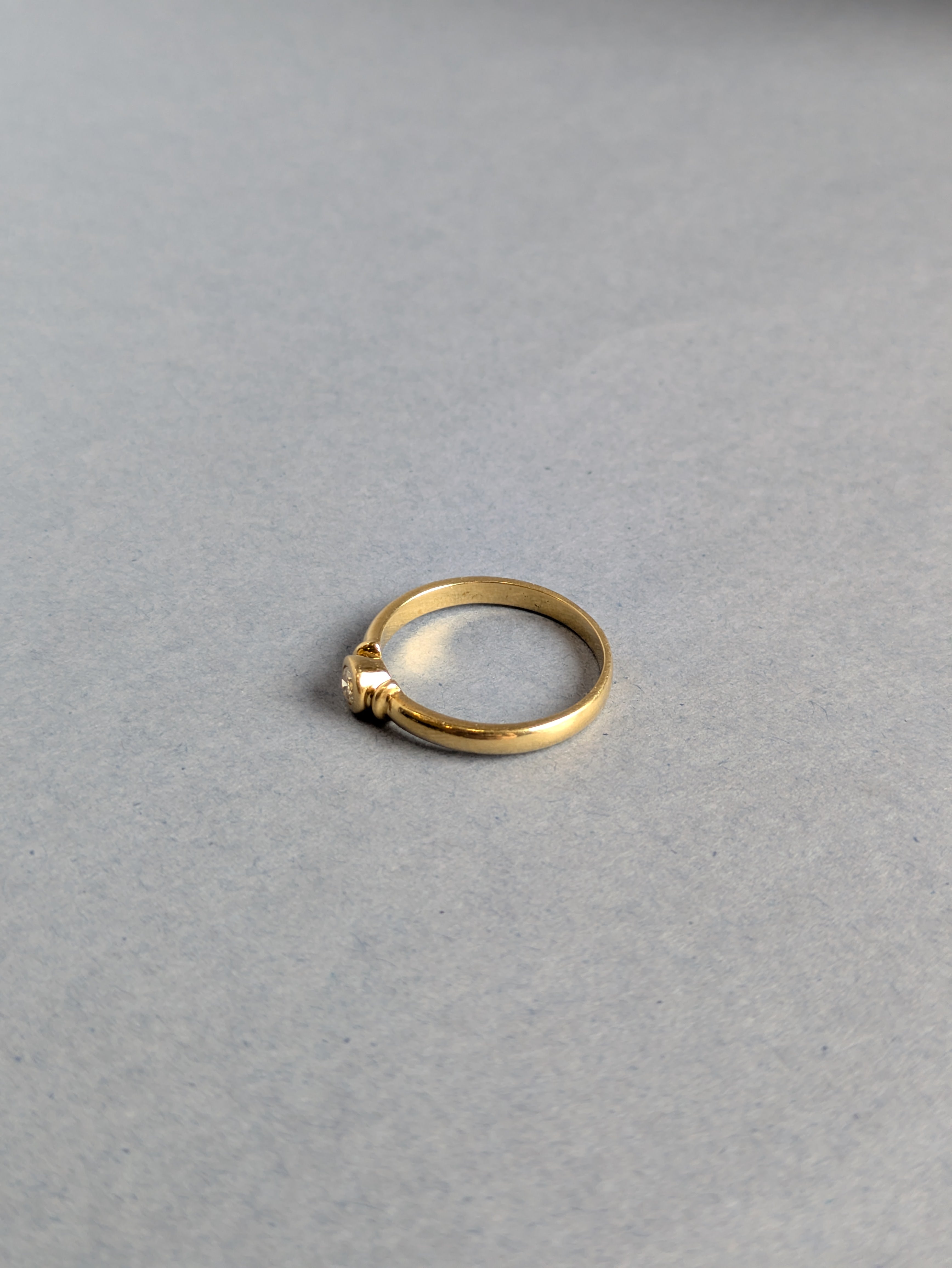 18ct Bezel Diamond Solitaire