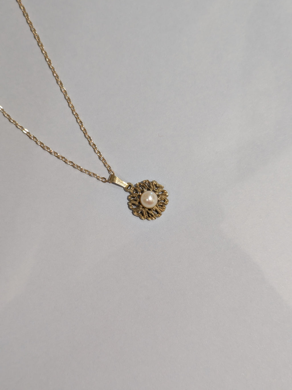 Abstract Pearl Pendant