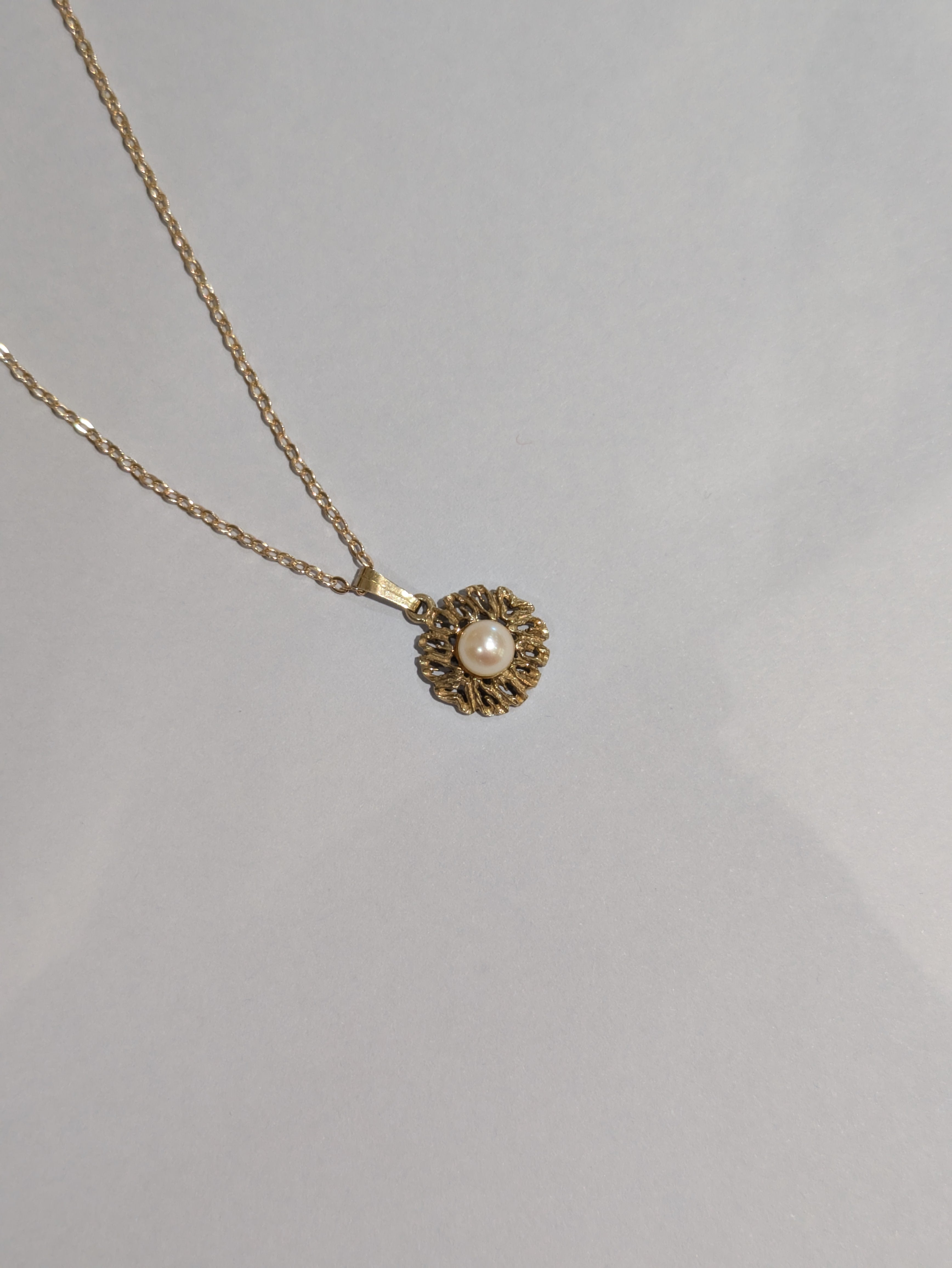 Abstract Pearl Pendant
