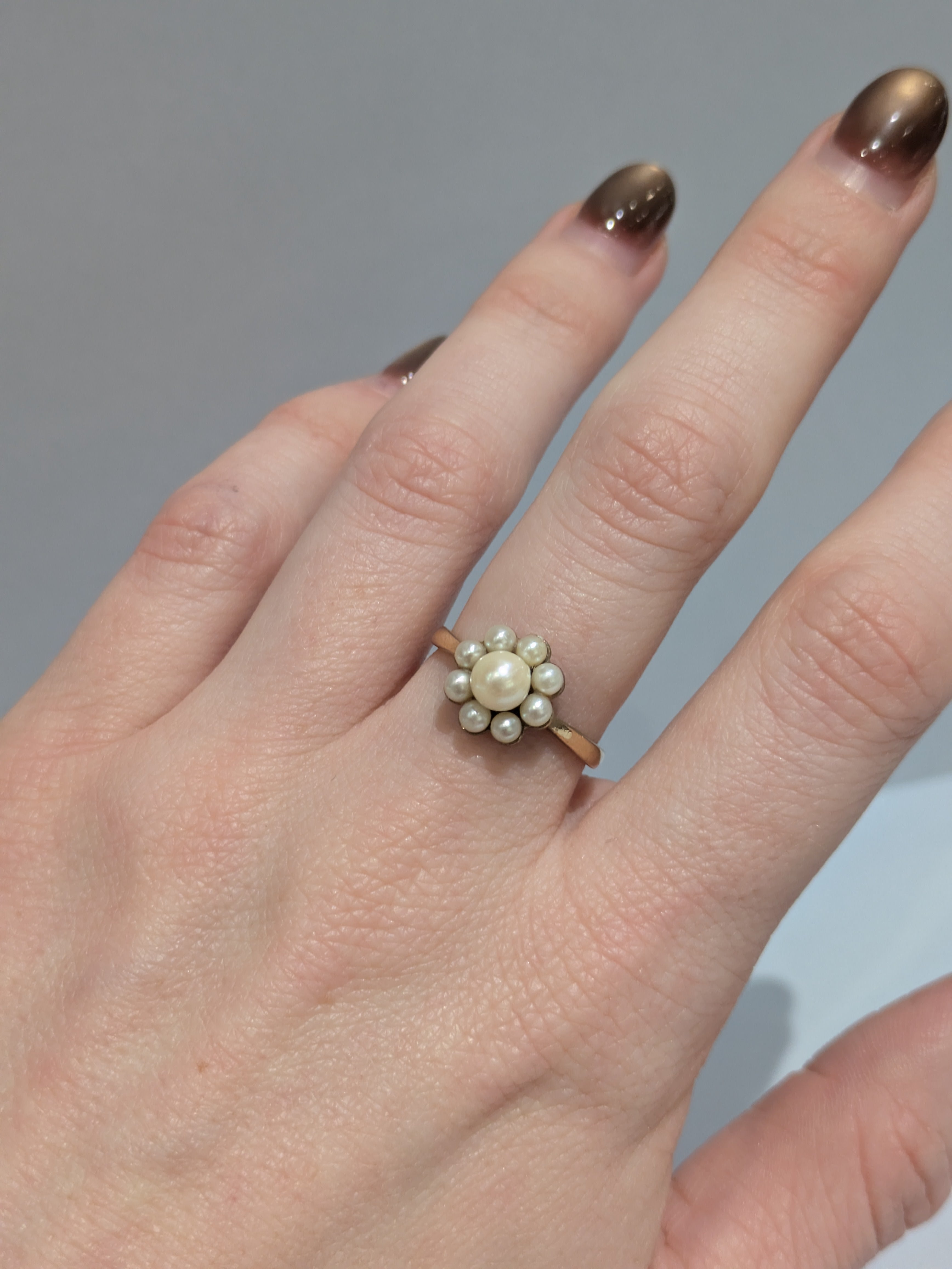 Pearl Cluster Ring