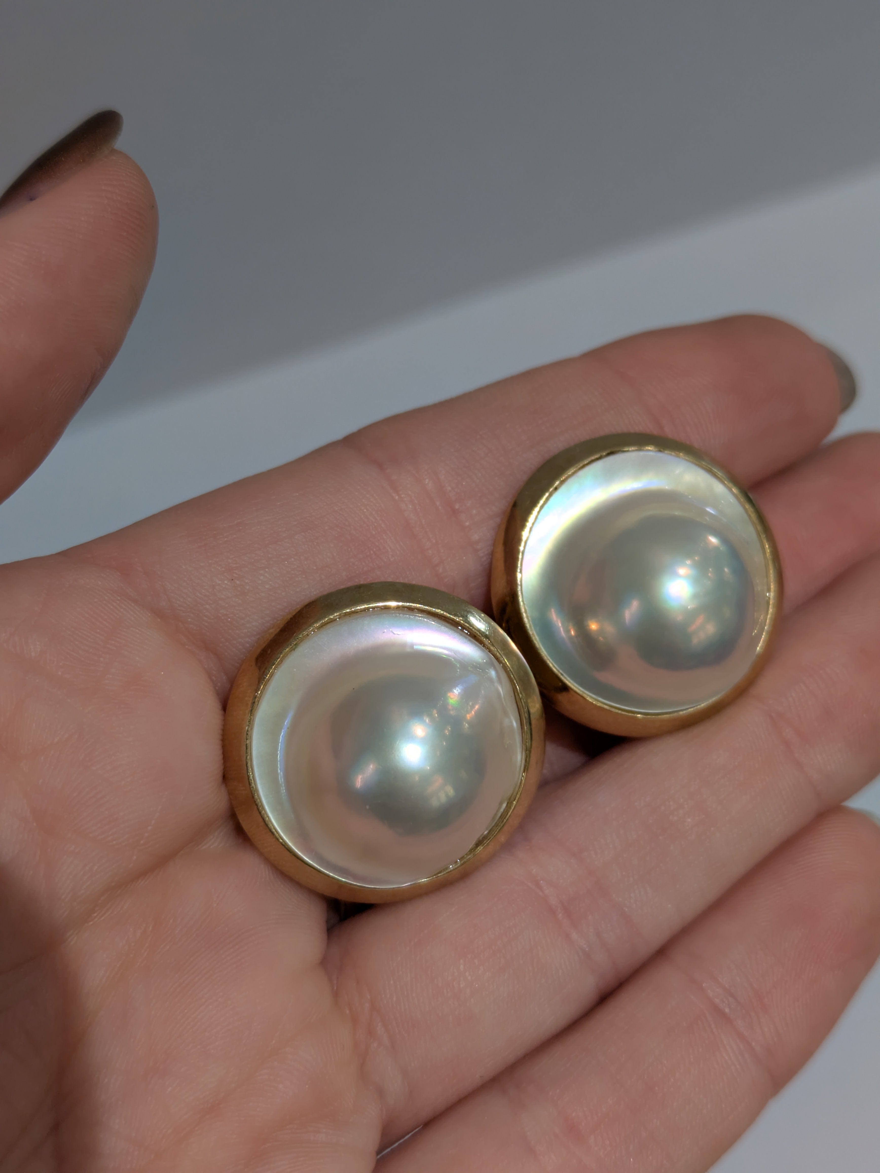 Mabe Pearl Earrings