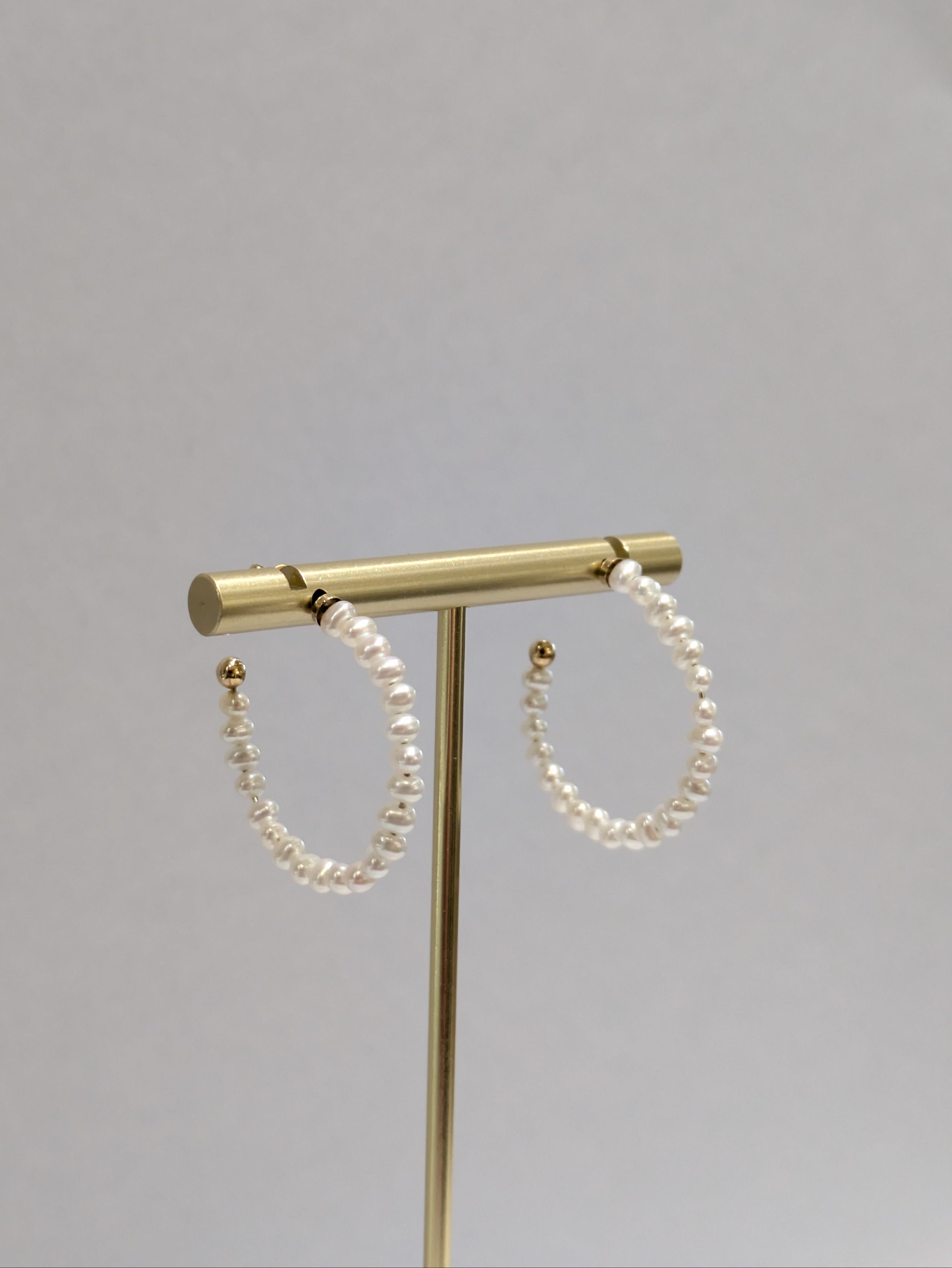 Freshwater Pearl Hoops