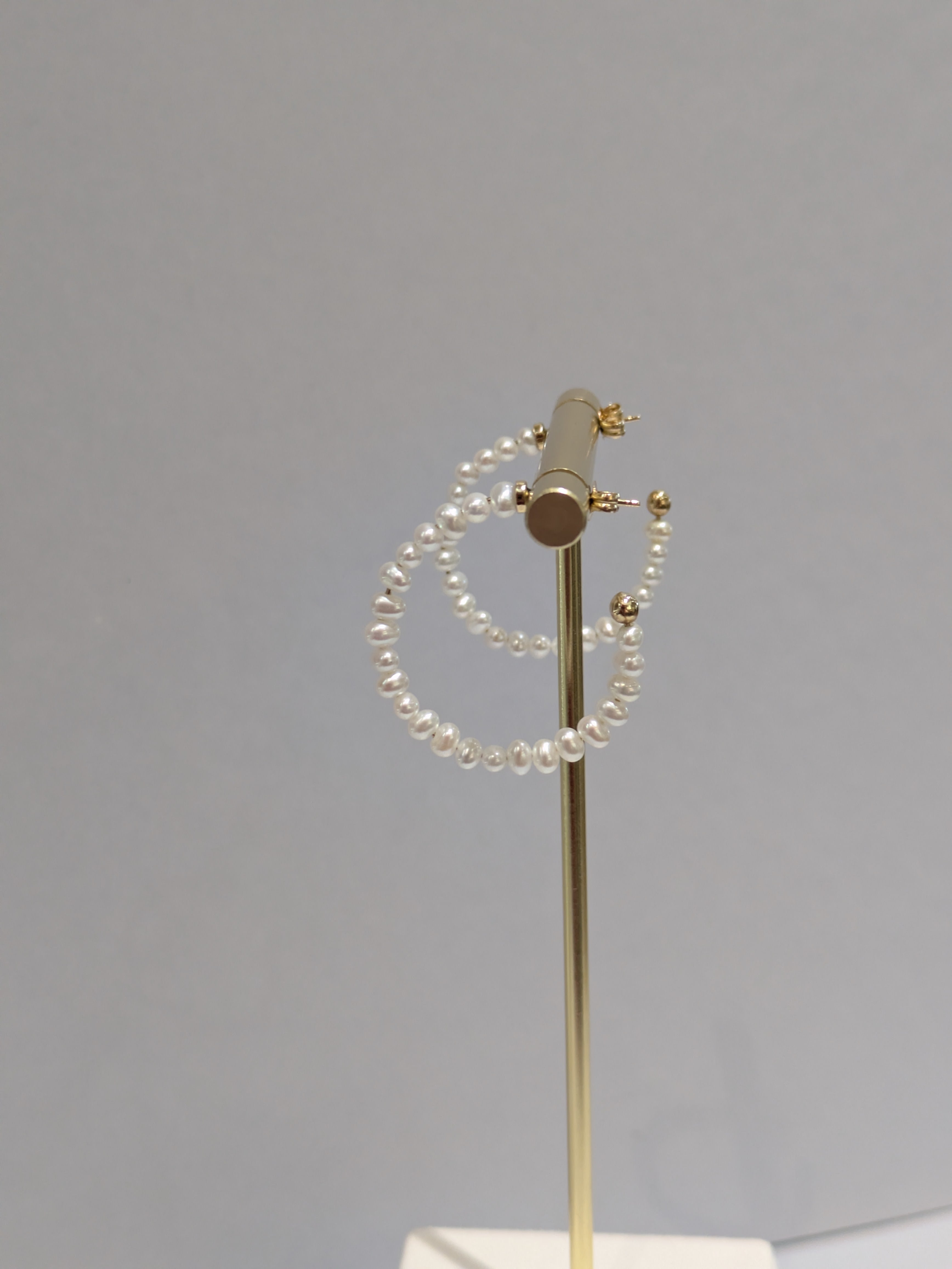 Freshwater Pearl Hoops