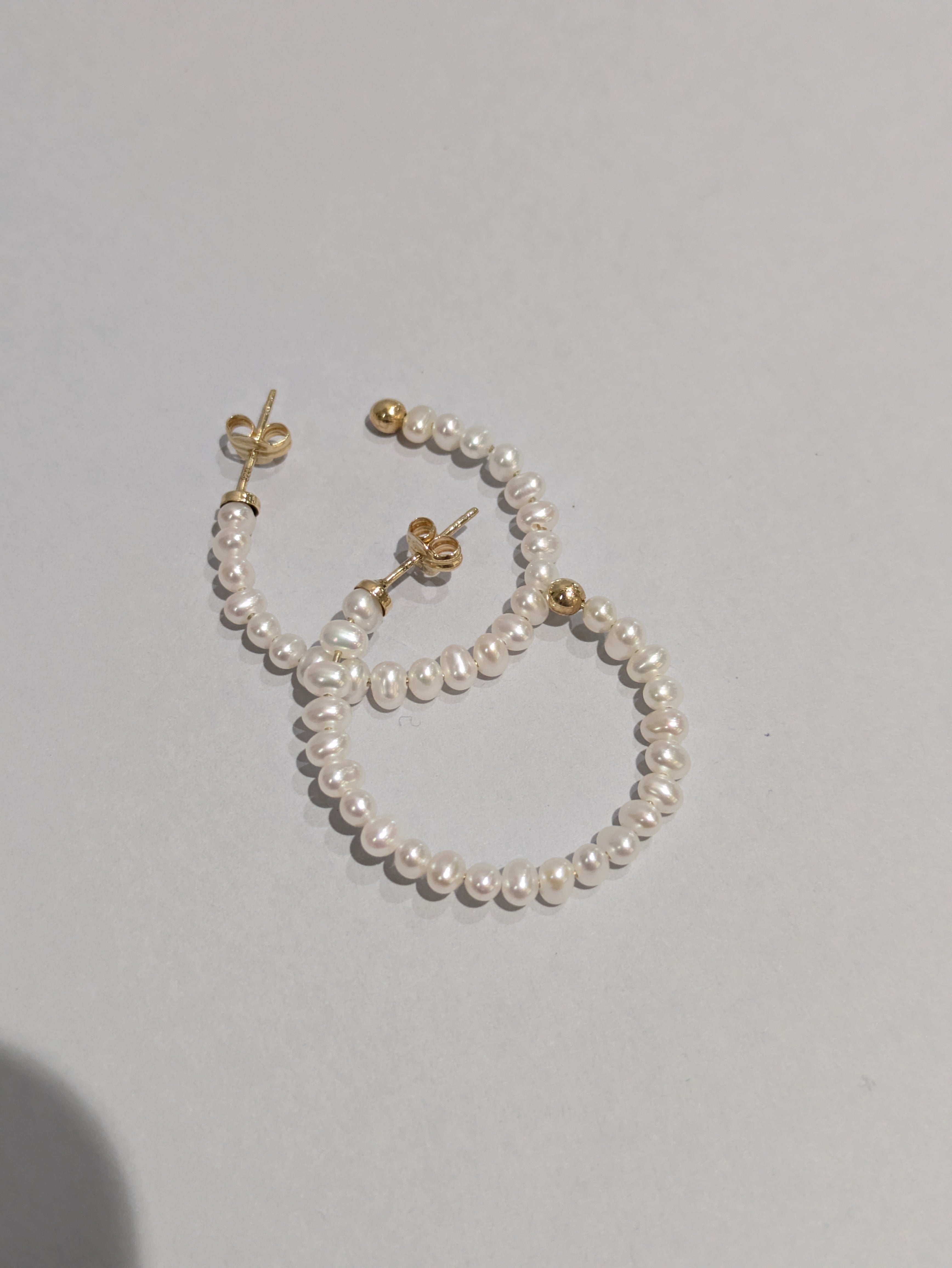 Freshwater Pearl Hoops