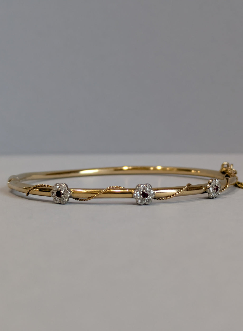 Ruby and Diamond Bangle