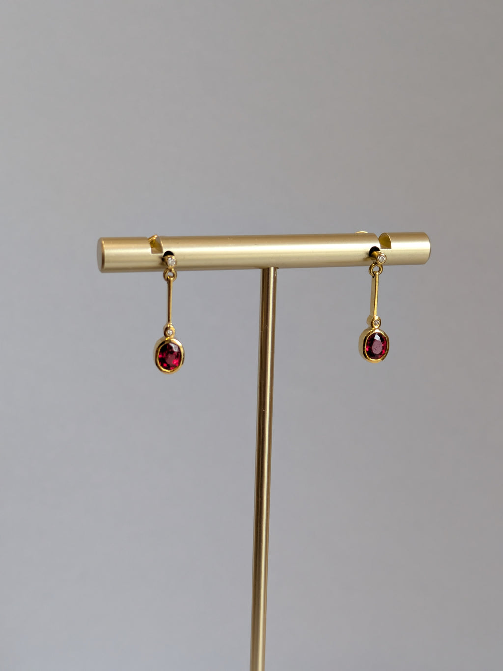 Ruby and Diamond Earrings