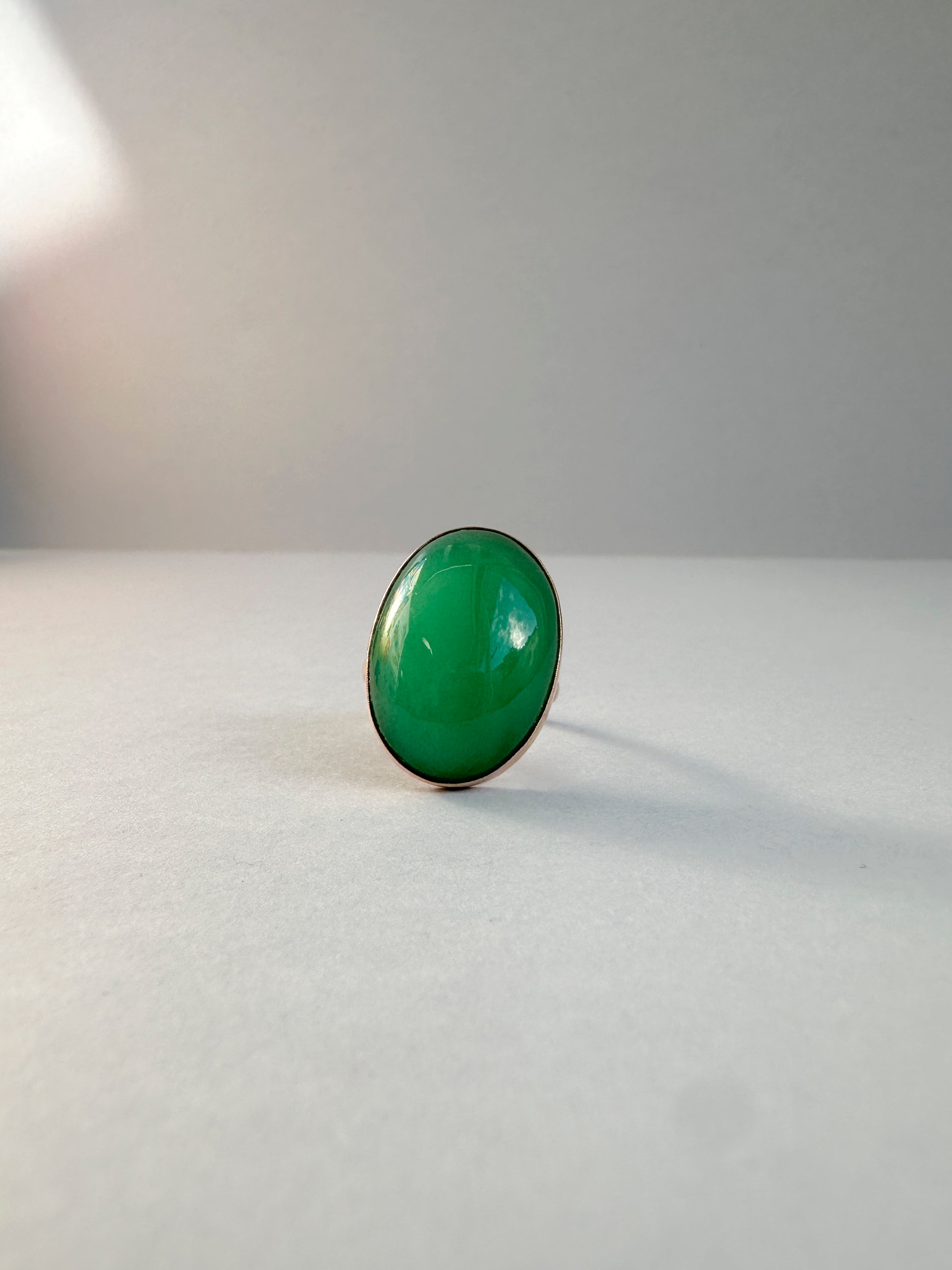Australian Chrysoprase Ring