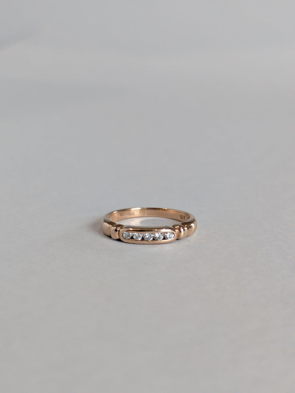 Rose Gold Diamond Band