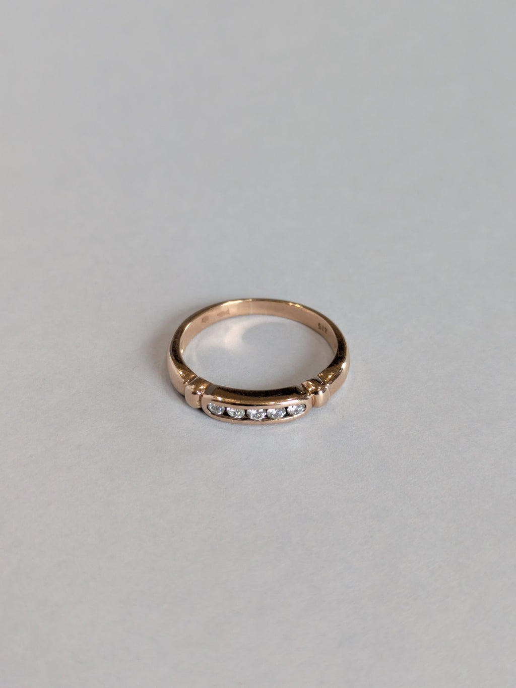 Rose Gold Diamond Band