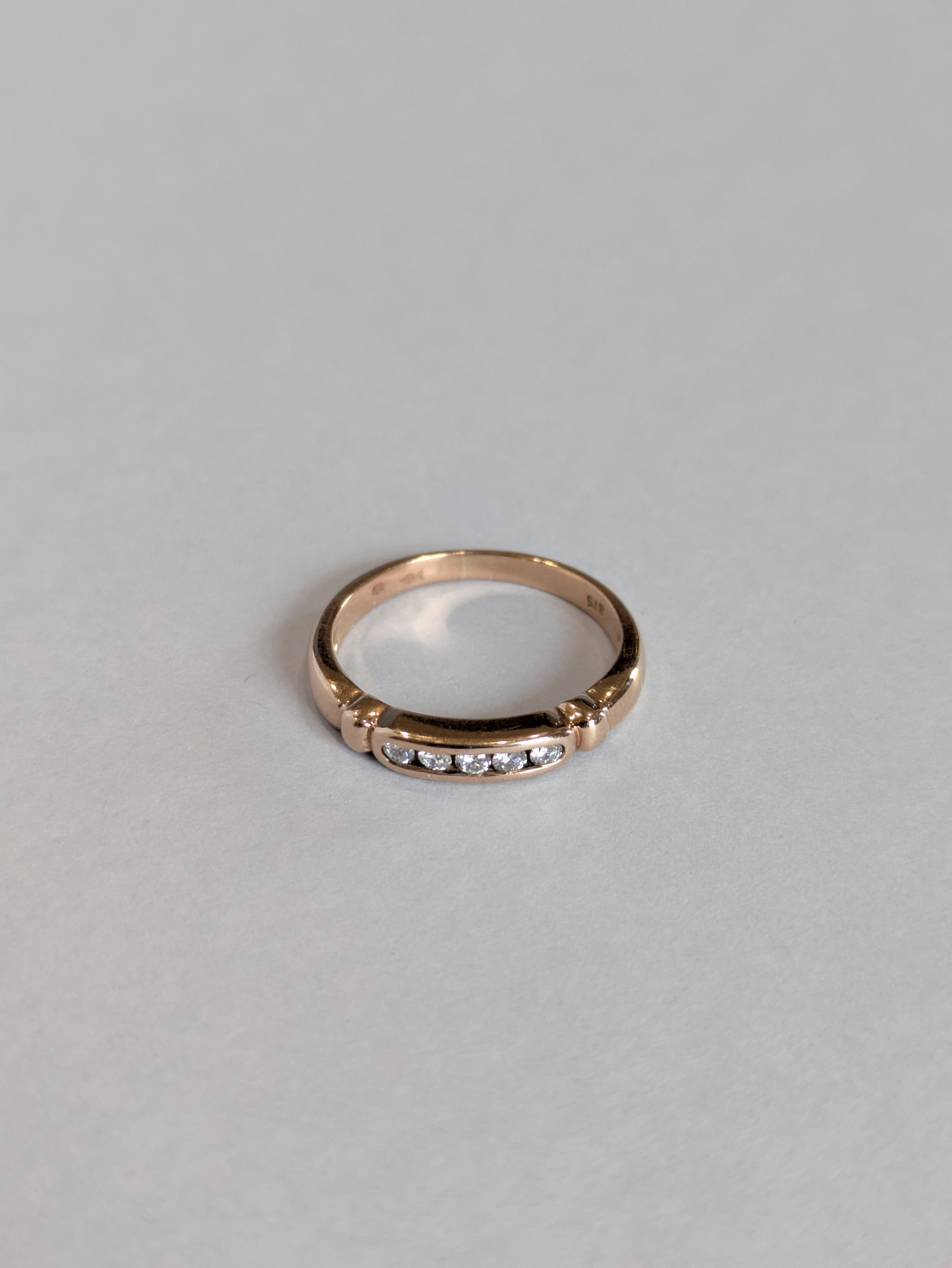 Rose Gold Diamond Band