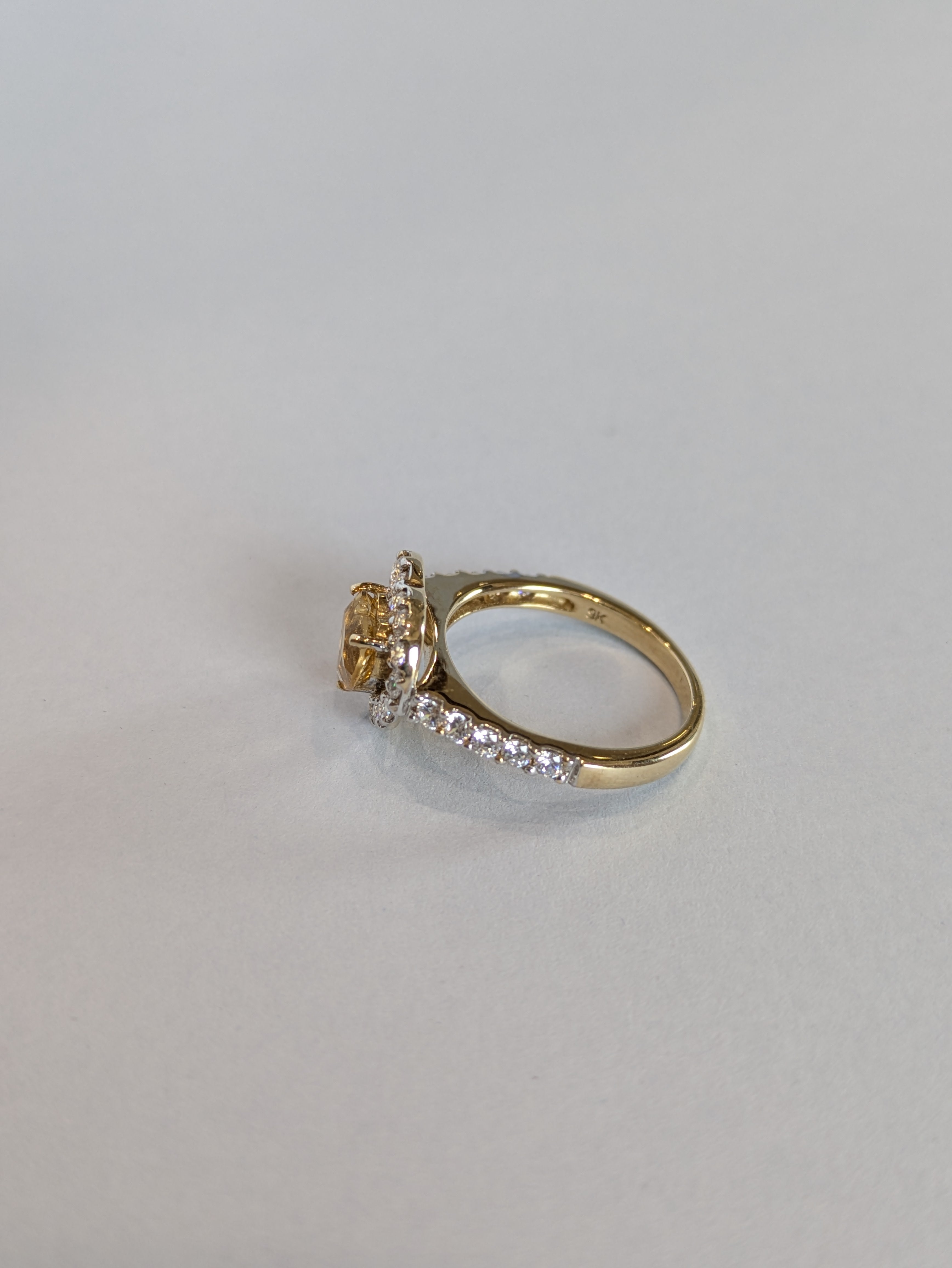Citrine Heart Ring