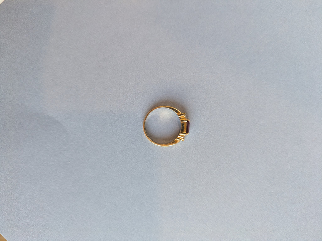 Tourmaline and Diamond Ring
