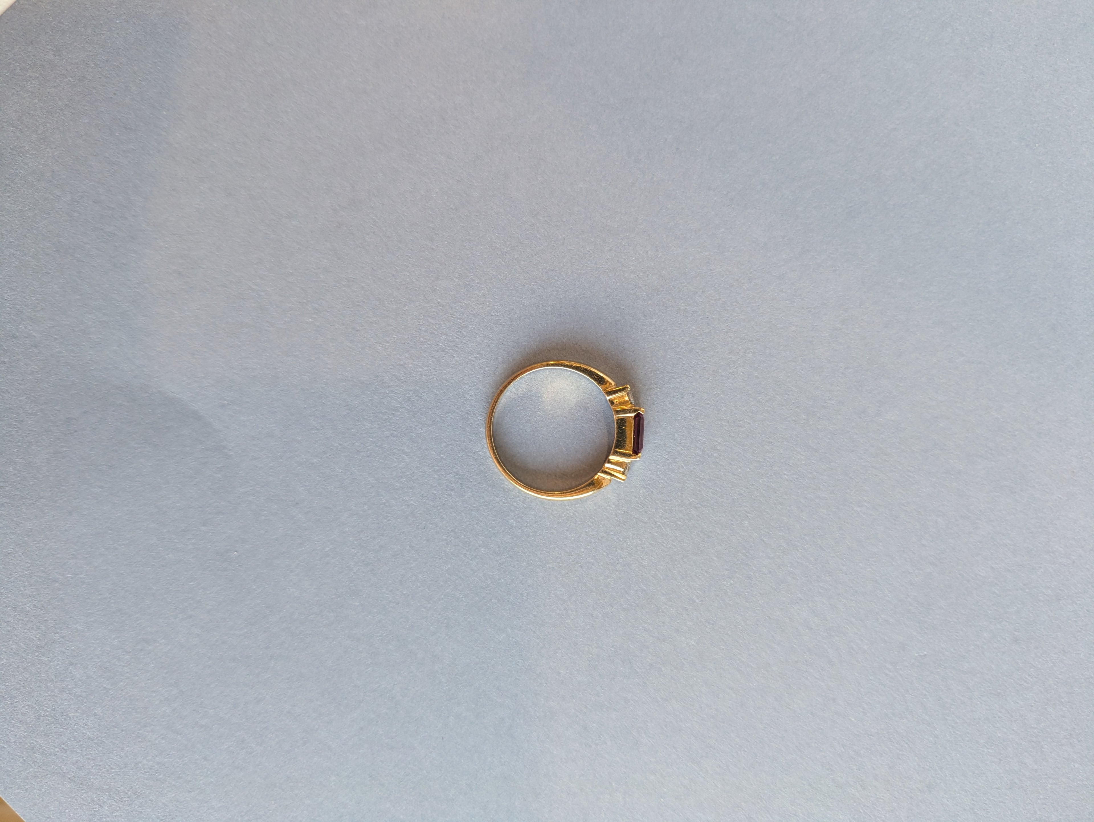 Tourmaline and Diamond Ring