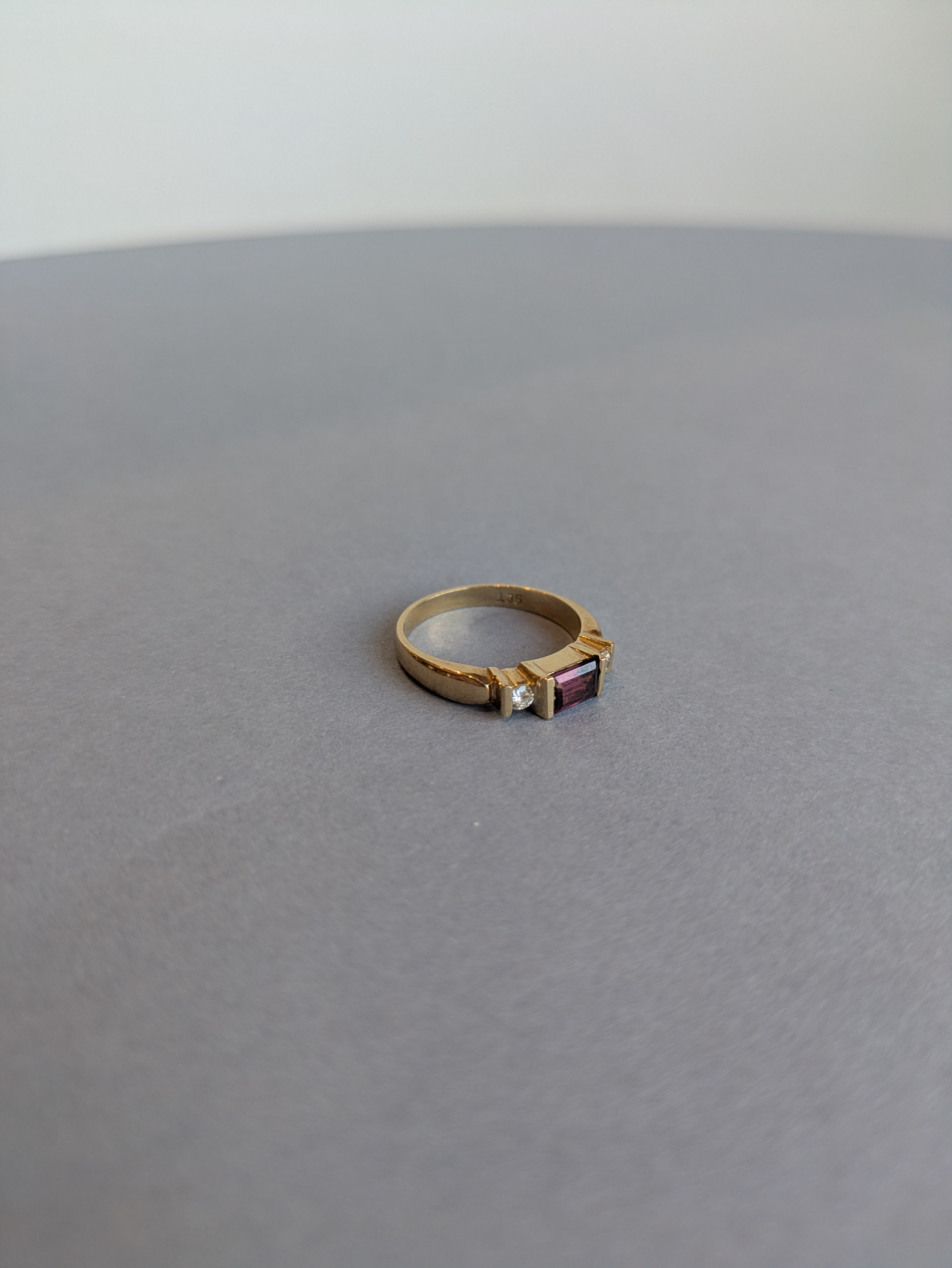 Tourmaline and Diamond Ring