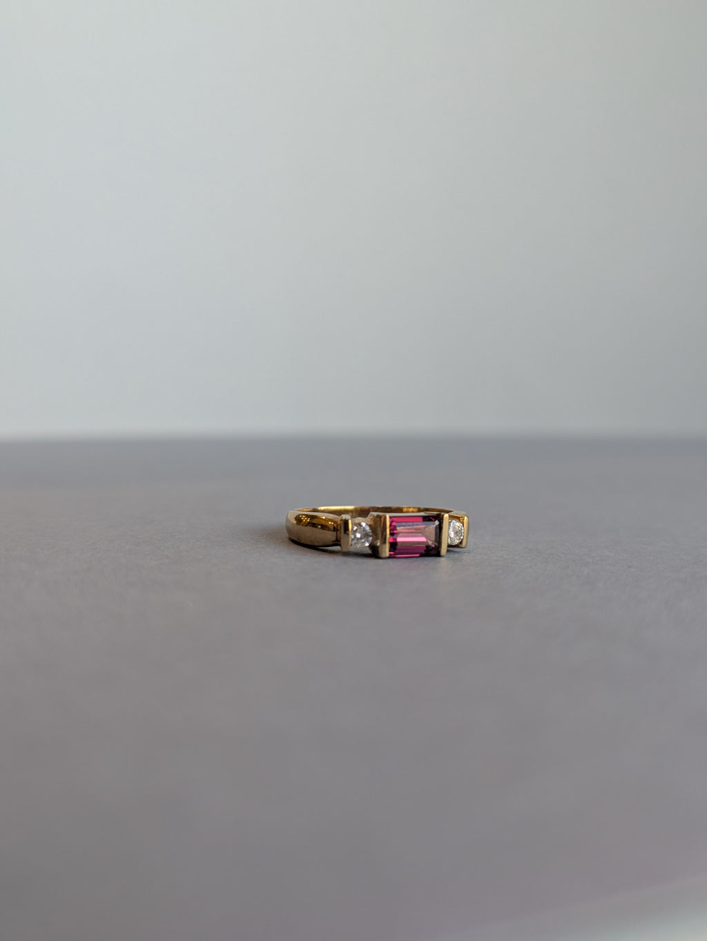 Tourmaline and Diamond Ring
