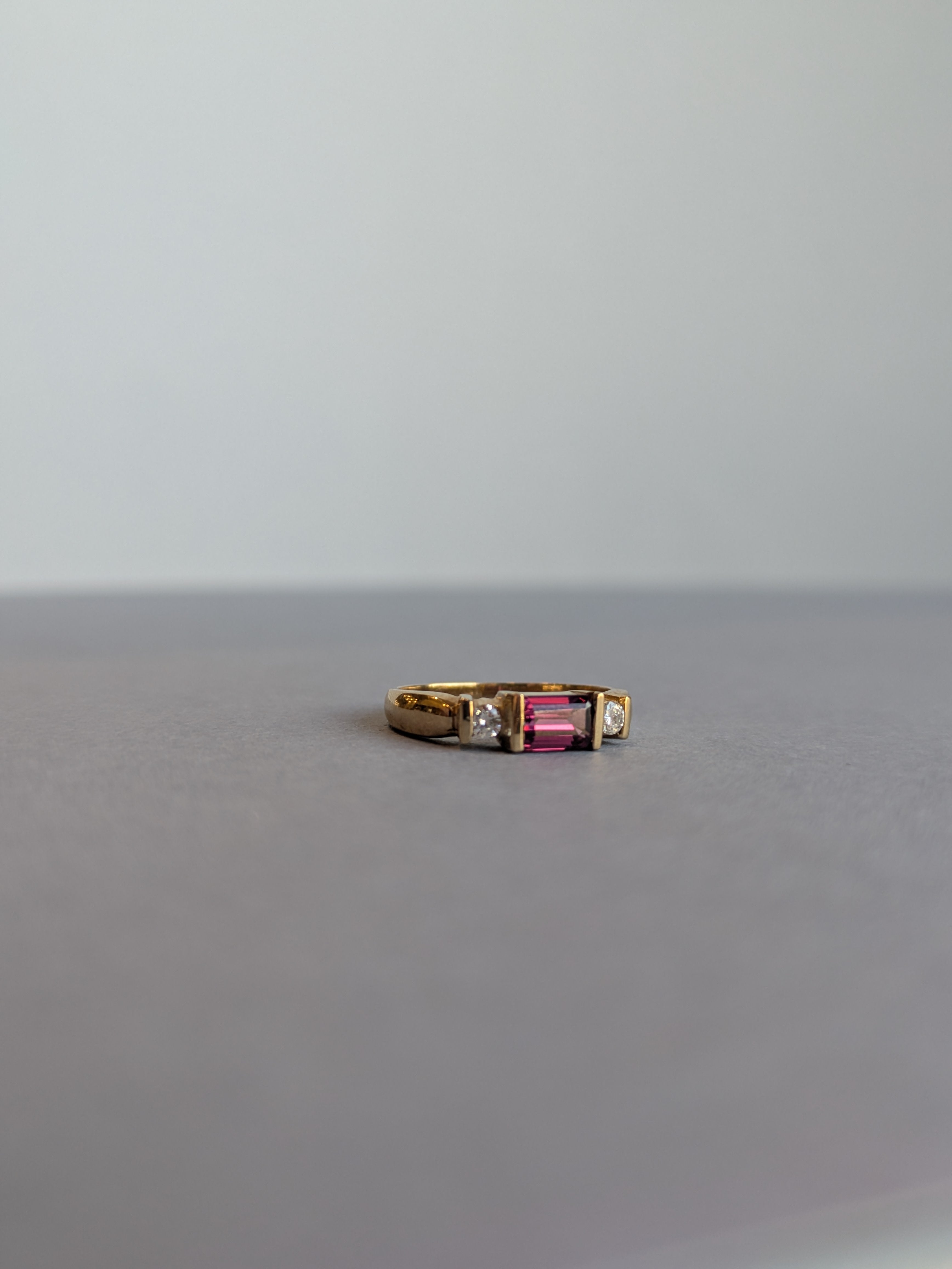 Tourmaline and Diamond Ring