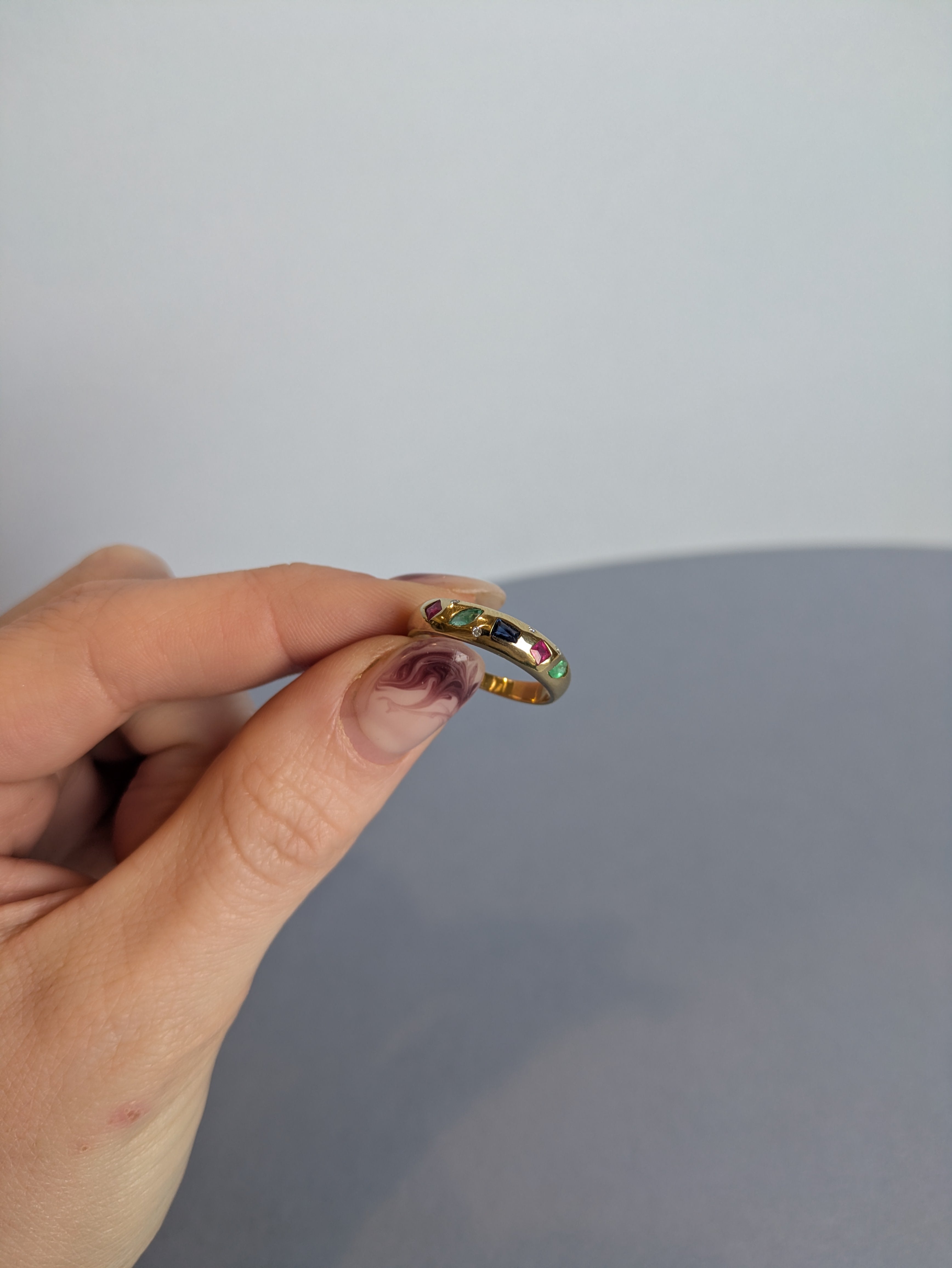 Ruby, Emerald, Sapphire, Ring