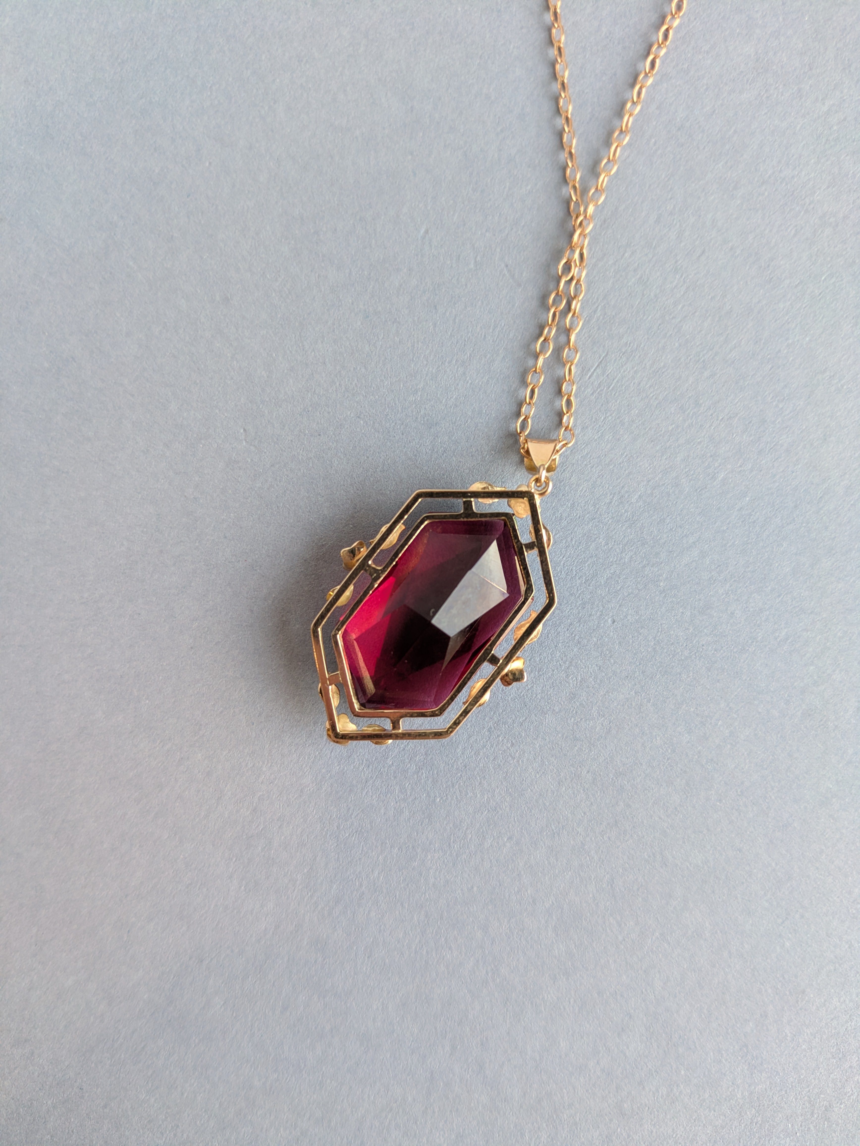 Red Edwardian Style Necklace