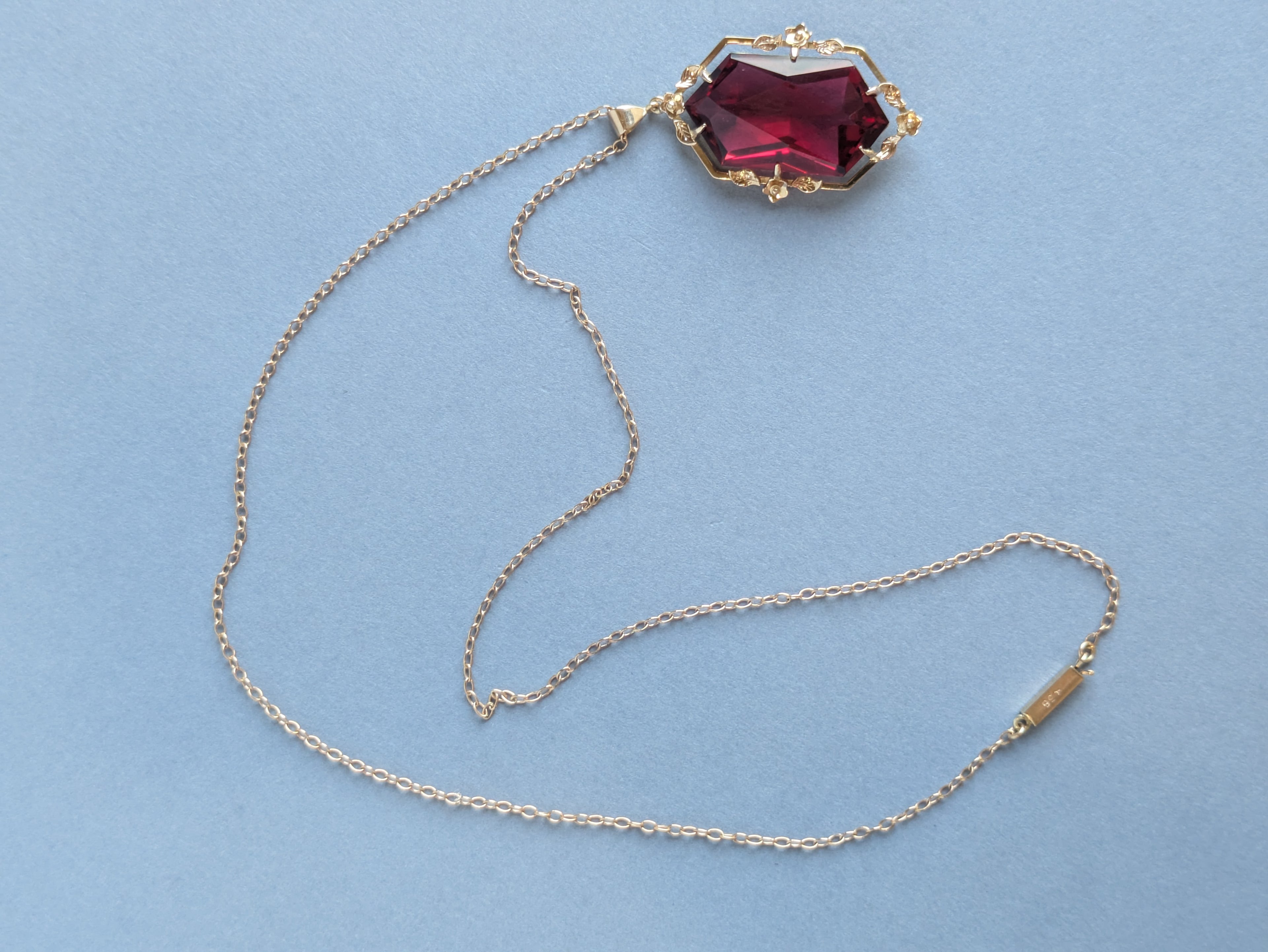 Red Edwardian Style Necklace