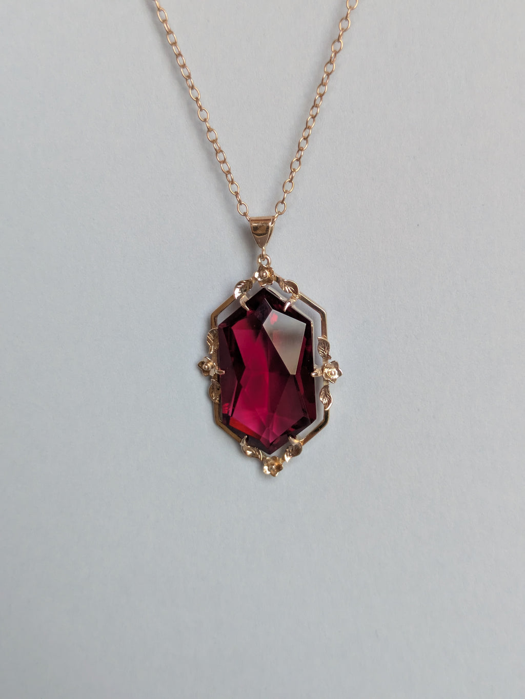 Red Edwardian Style Necklace