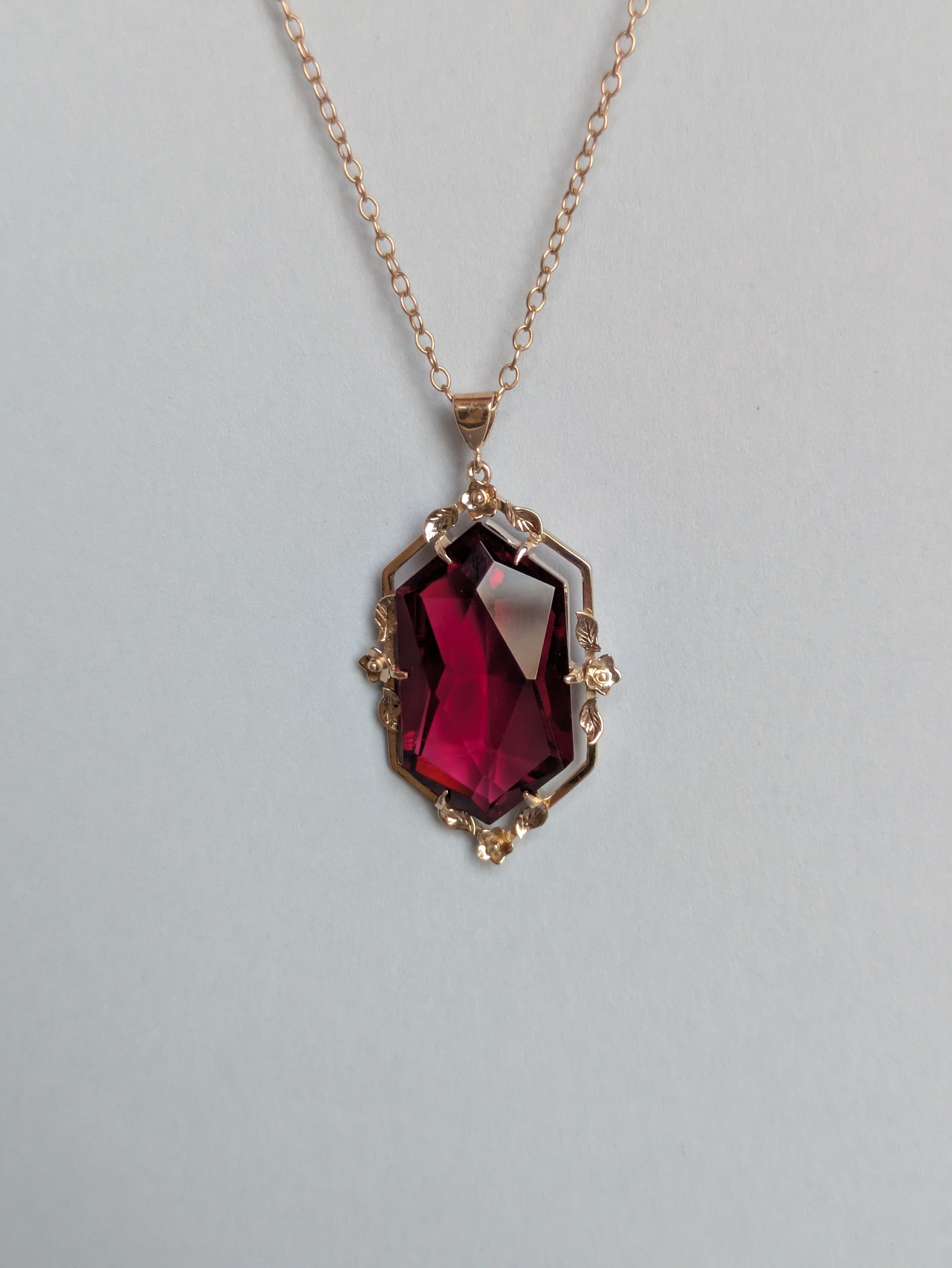 Red Edwardian Style Necklace