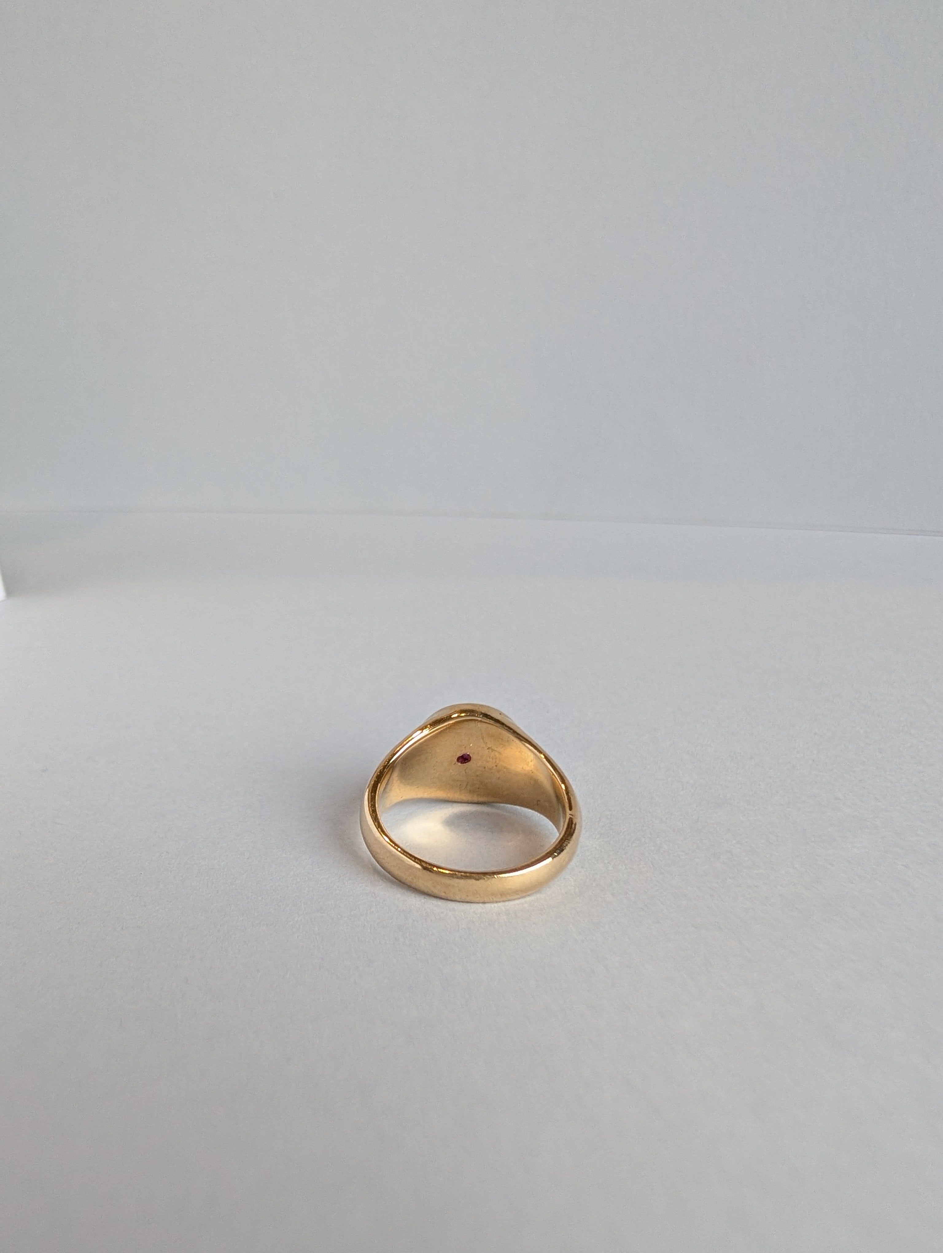18ct Ruby and Diamond Signet Ring