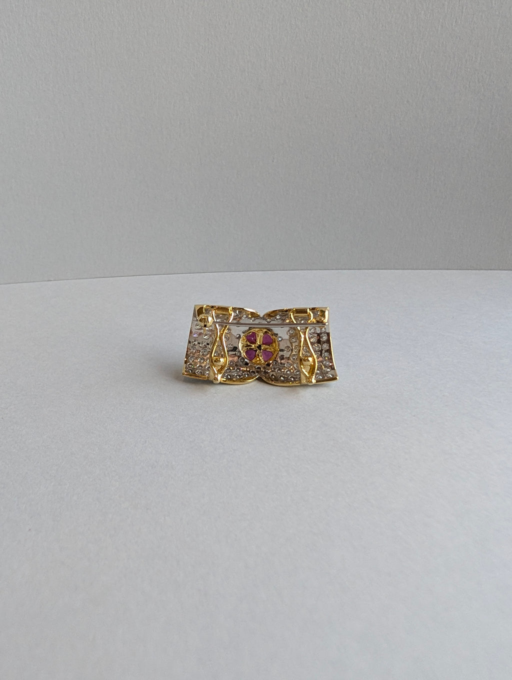18ct Ruby and Diamond Brooch