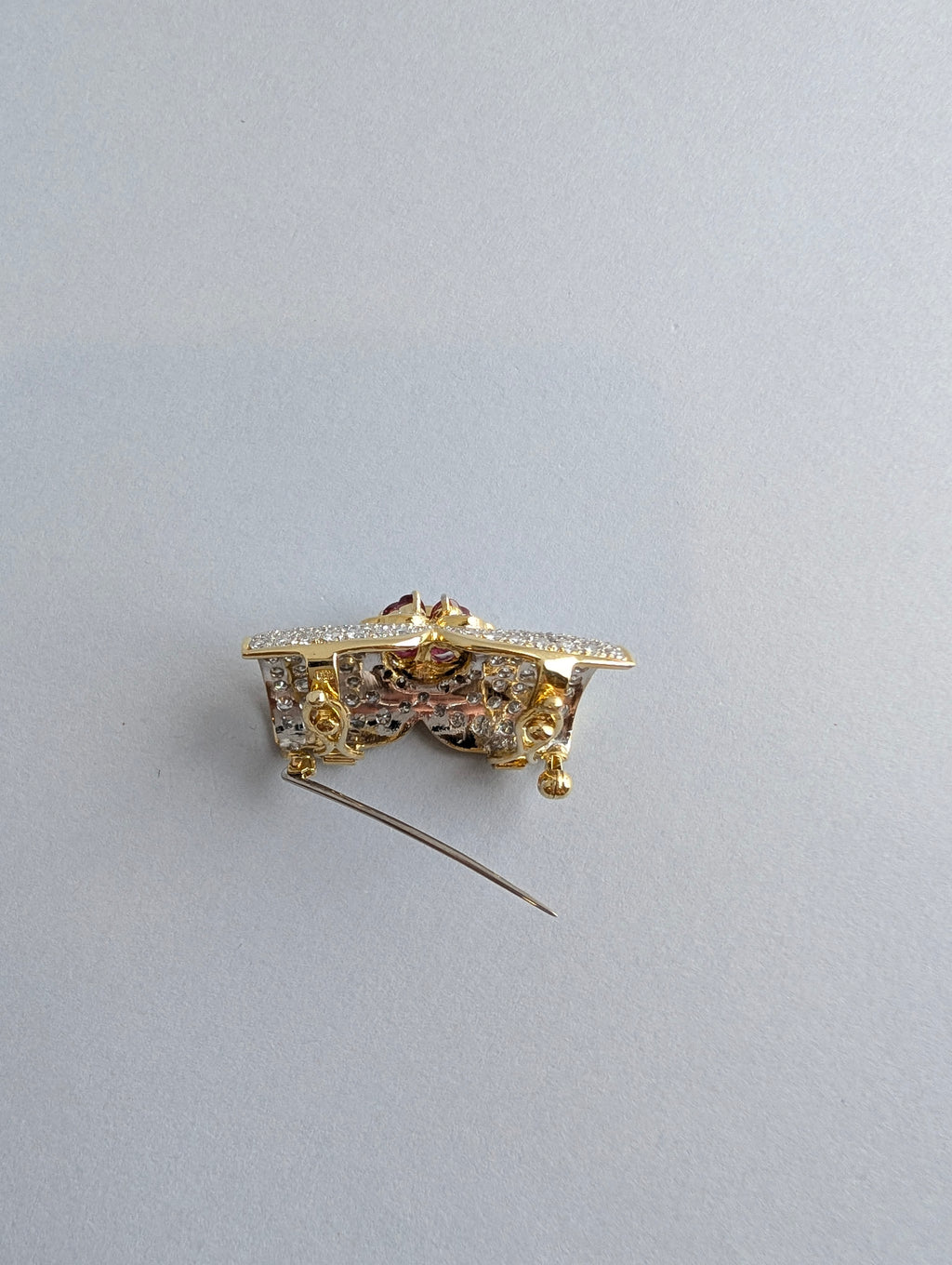 18ct Ruby and Diamond Brooch