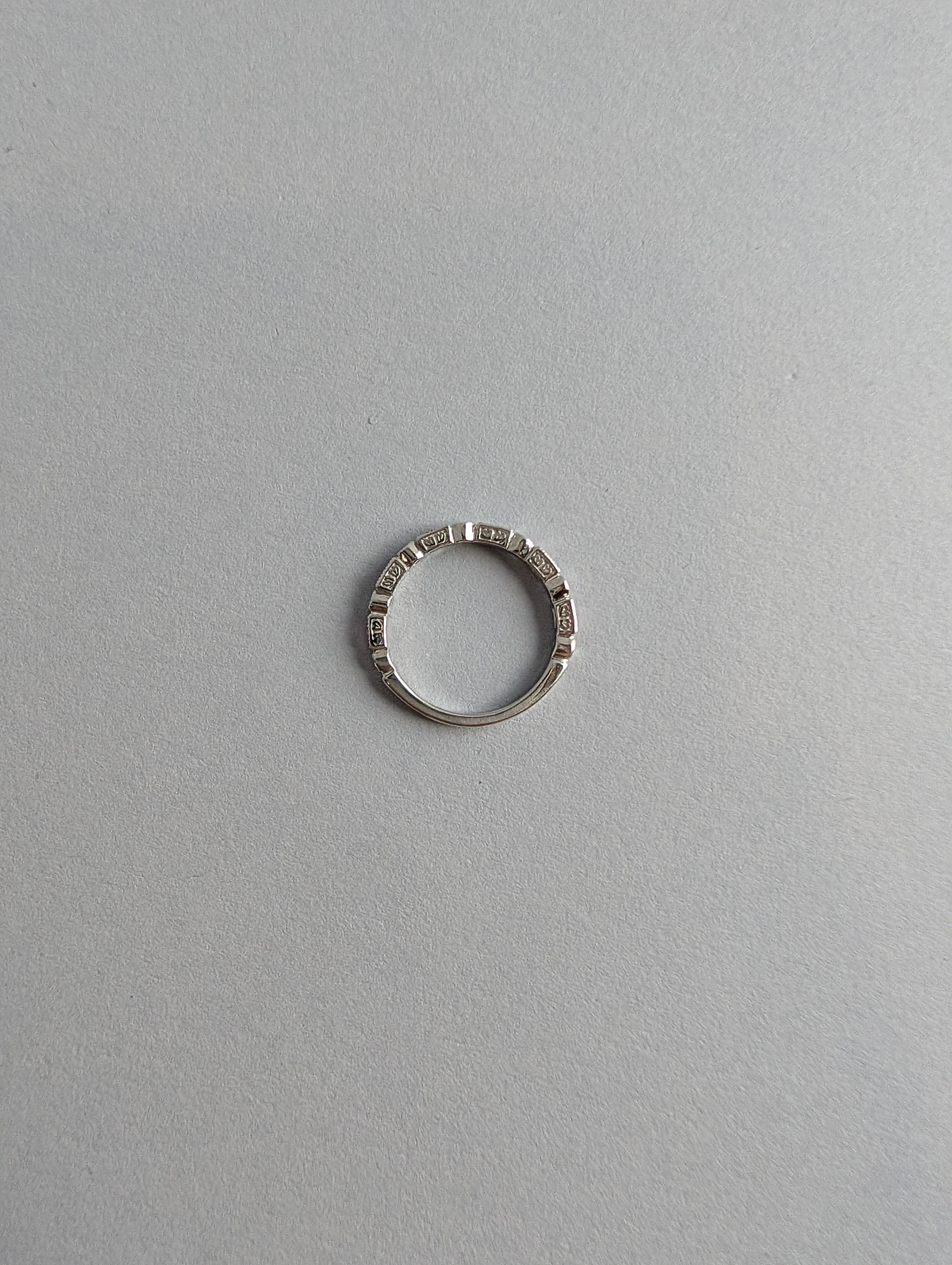White Gold and Ruby Ring