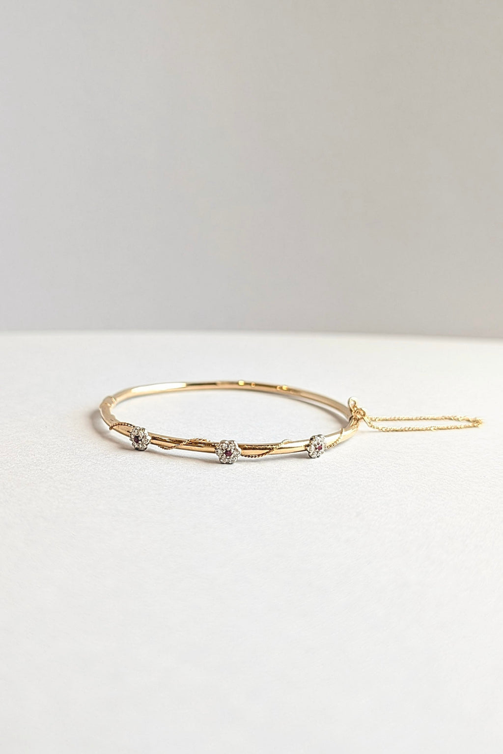 Ruby and Diamond Bangle