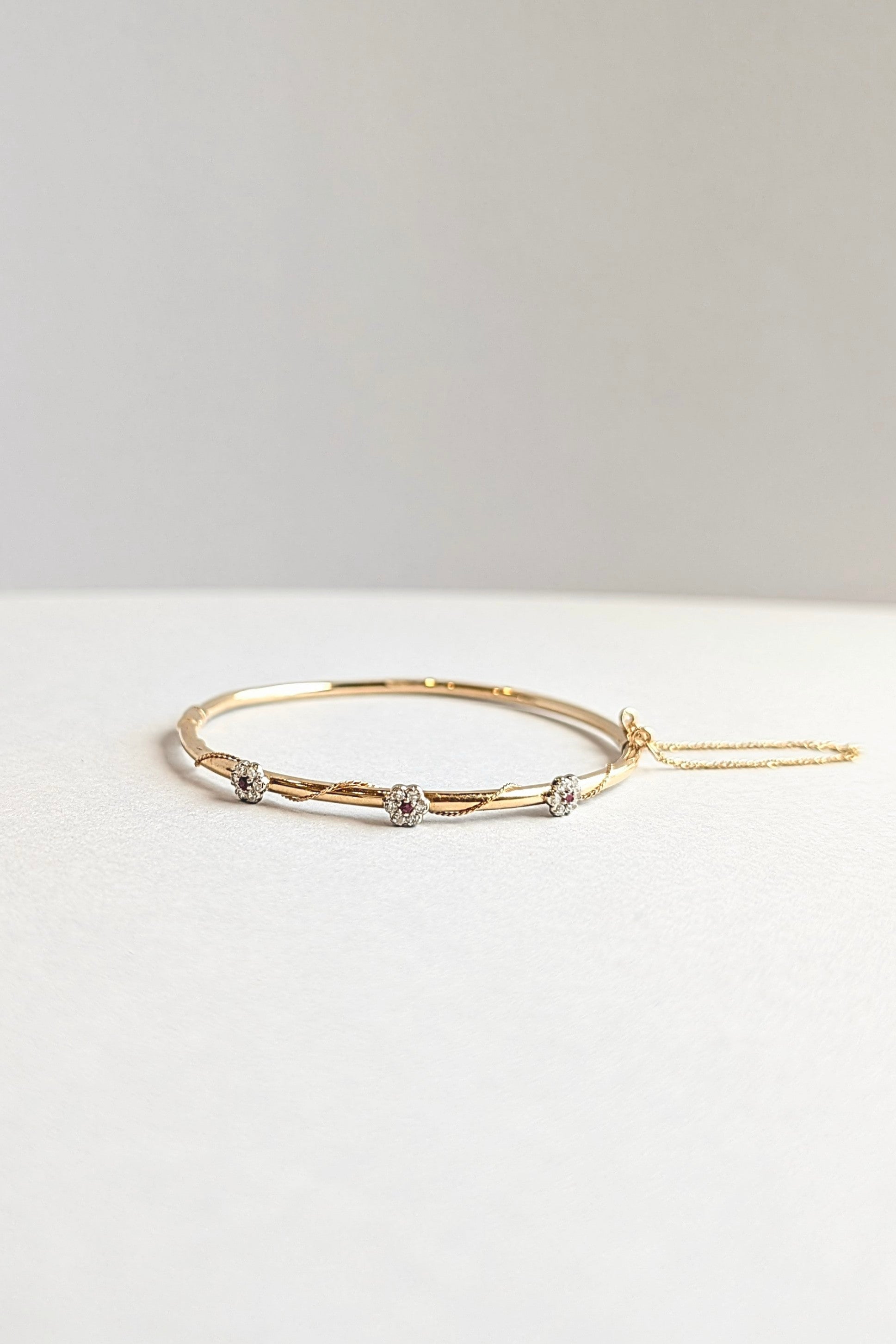 Ruby and Diamond Bangle