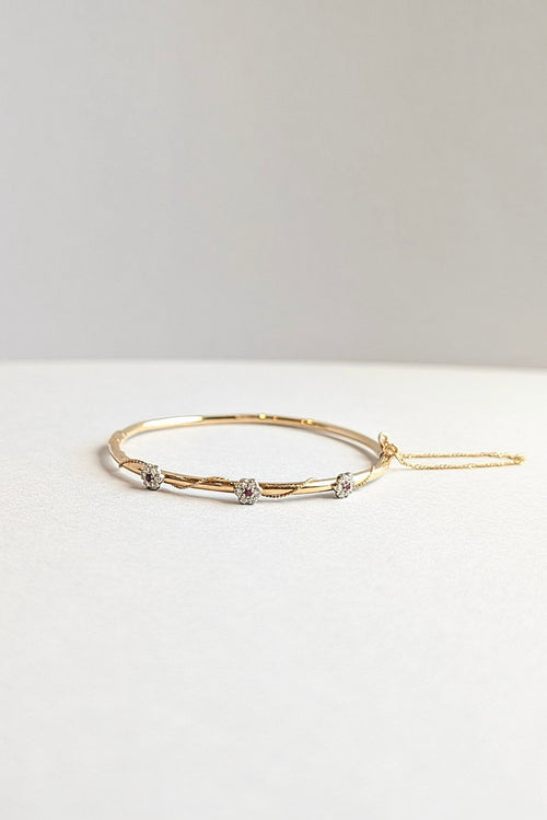 18ct Ruby and Diamond Bangle