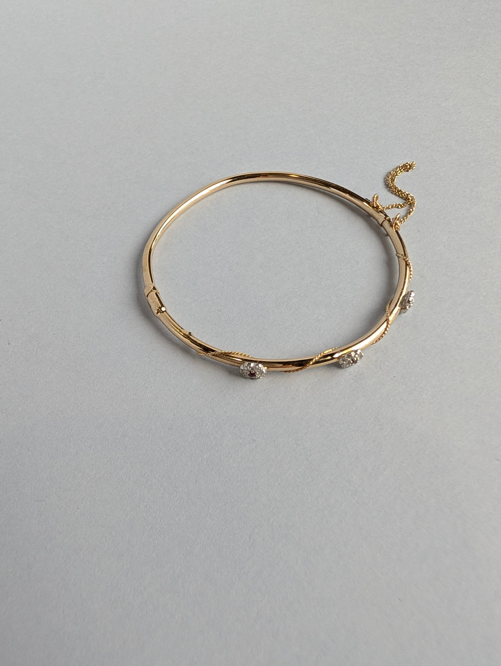 Ruby and Diamond Bangle