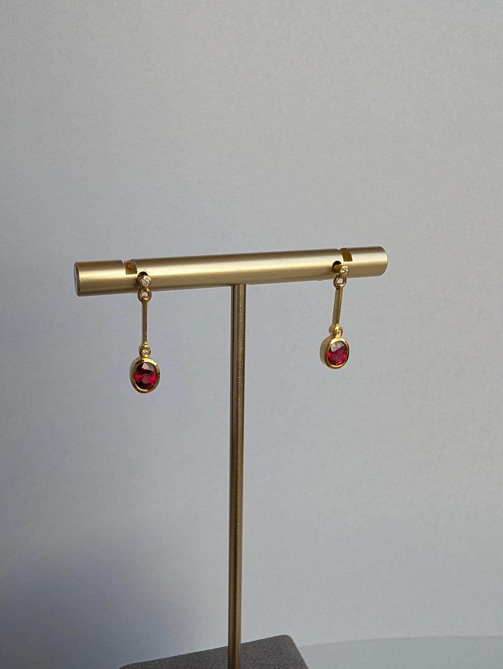 Ruby and Diamond Earrings