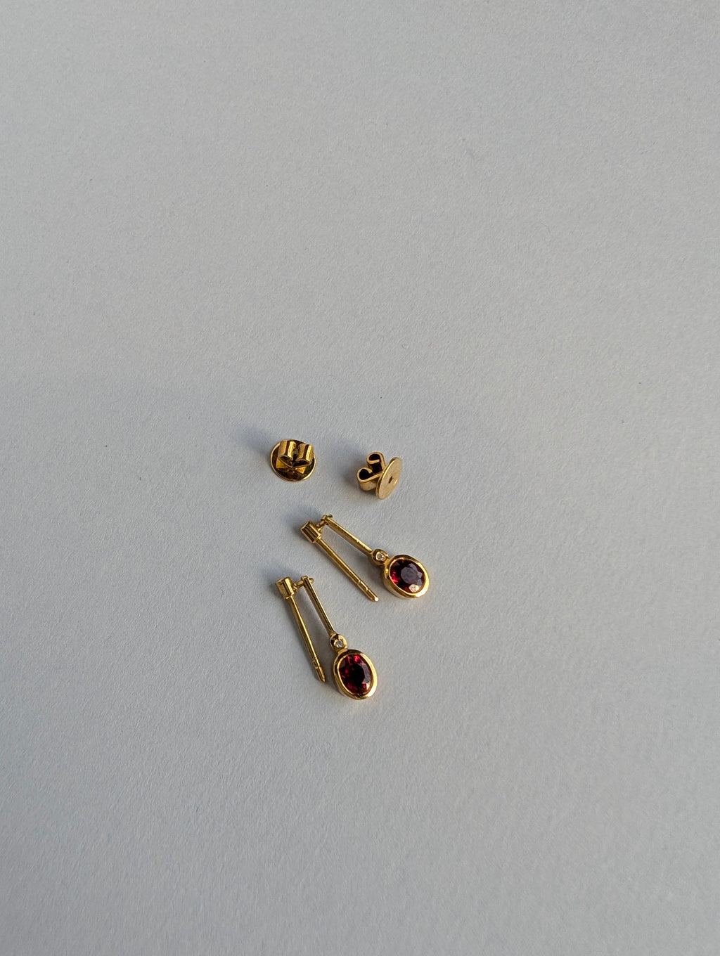 Ruby and Diamond Earrings