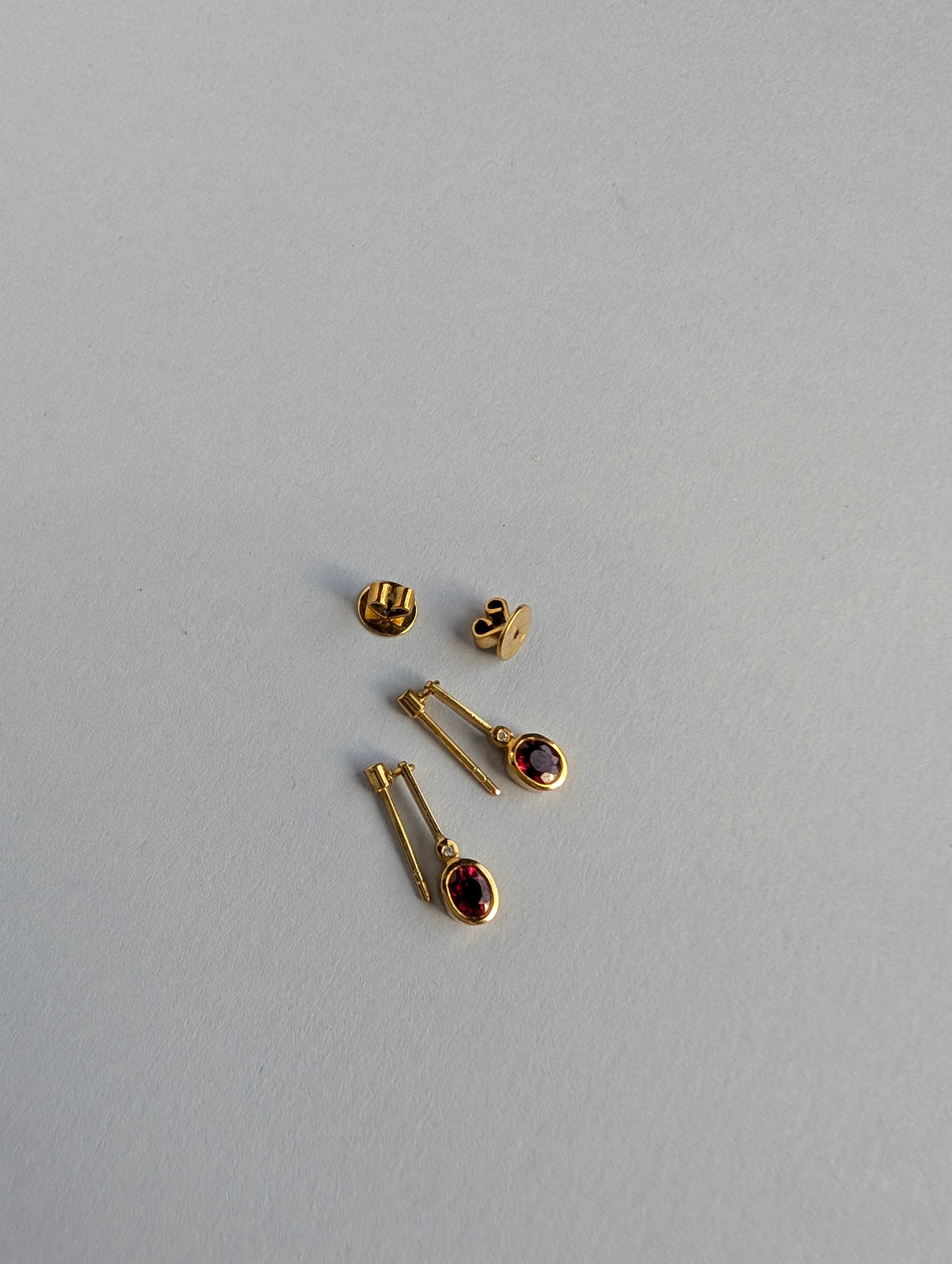 Ruby and Diamond Earrings