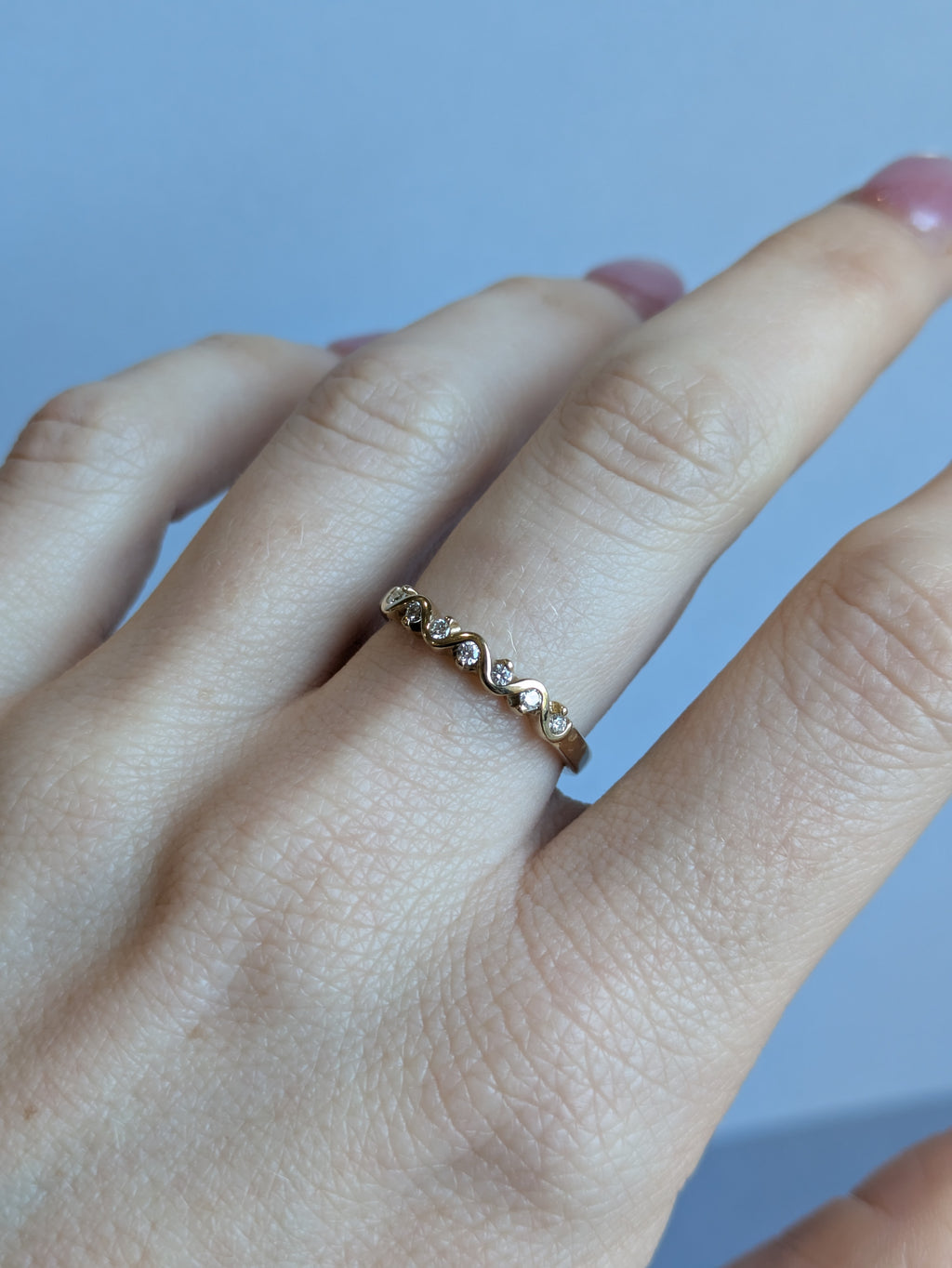 Diamond Wave Ring