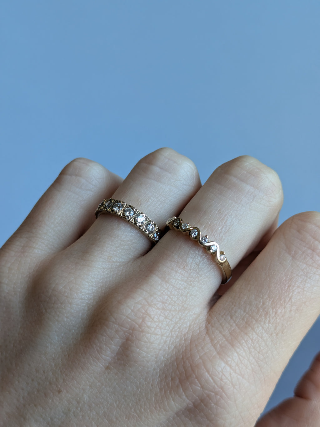 Diamond Wave Ring